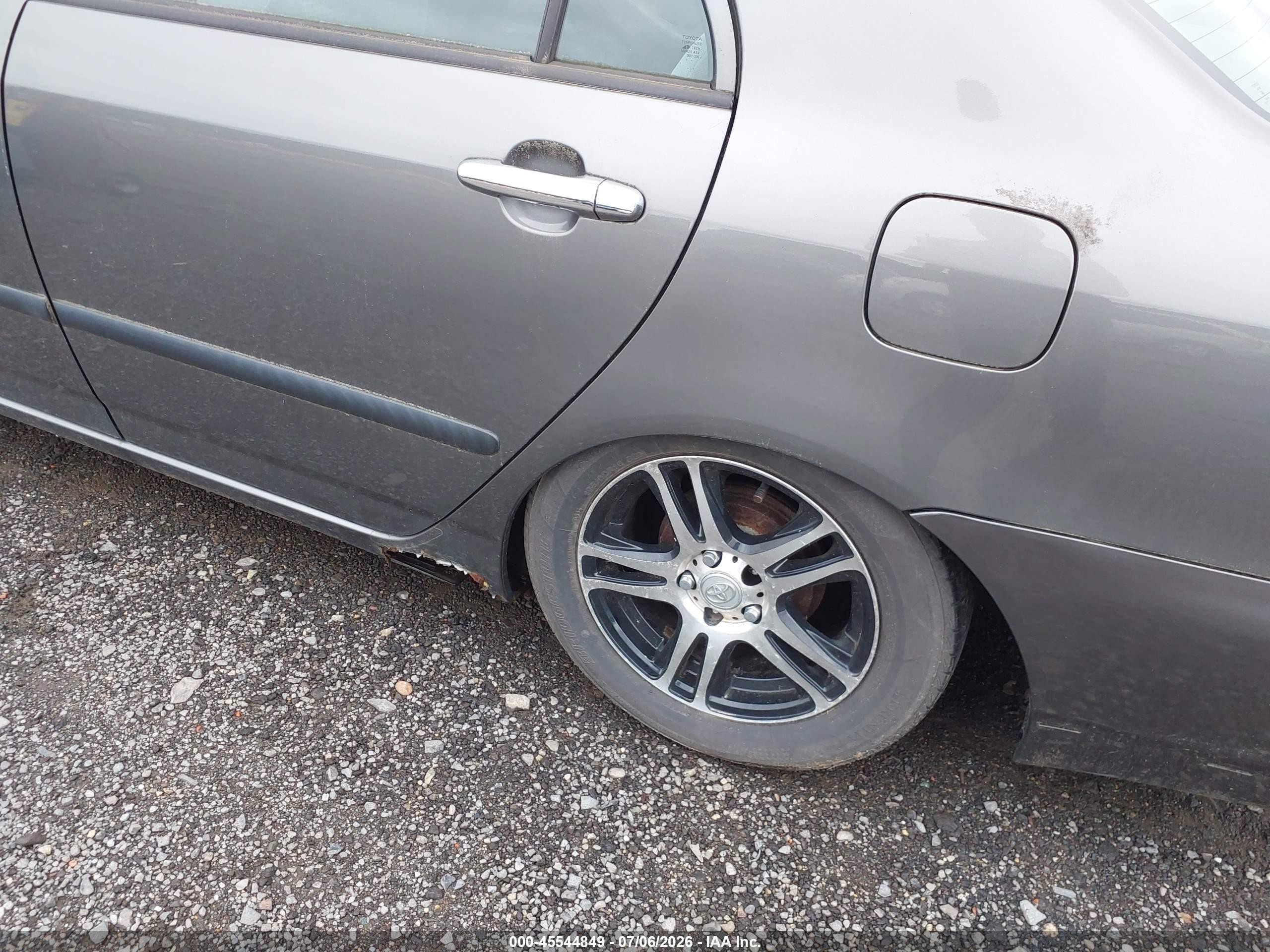 2006 Toyota Corolla Ce Gray vin: 2T1BR32E66C641614