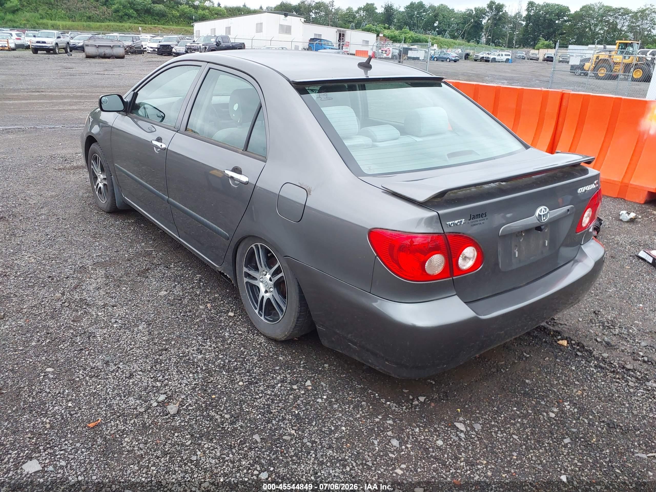 2006 Toyota Corolla Ce Gray vin: 2T1BR32E66C641614