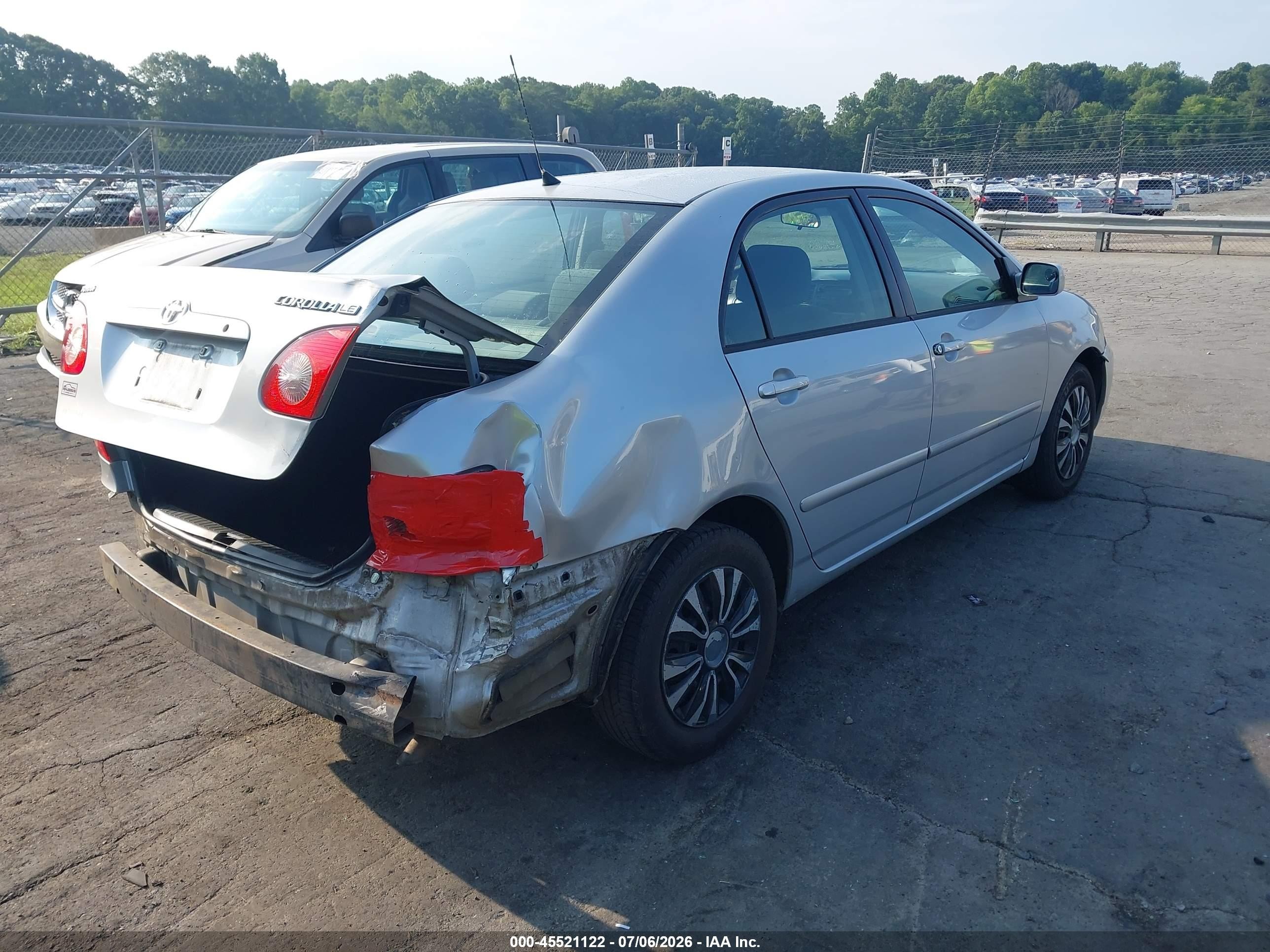 2006 Toyota Corolla Le Серебряный vin: 2T1BR32E66C683832