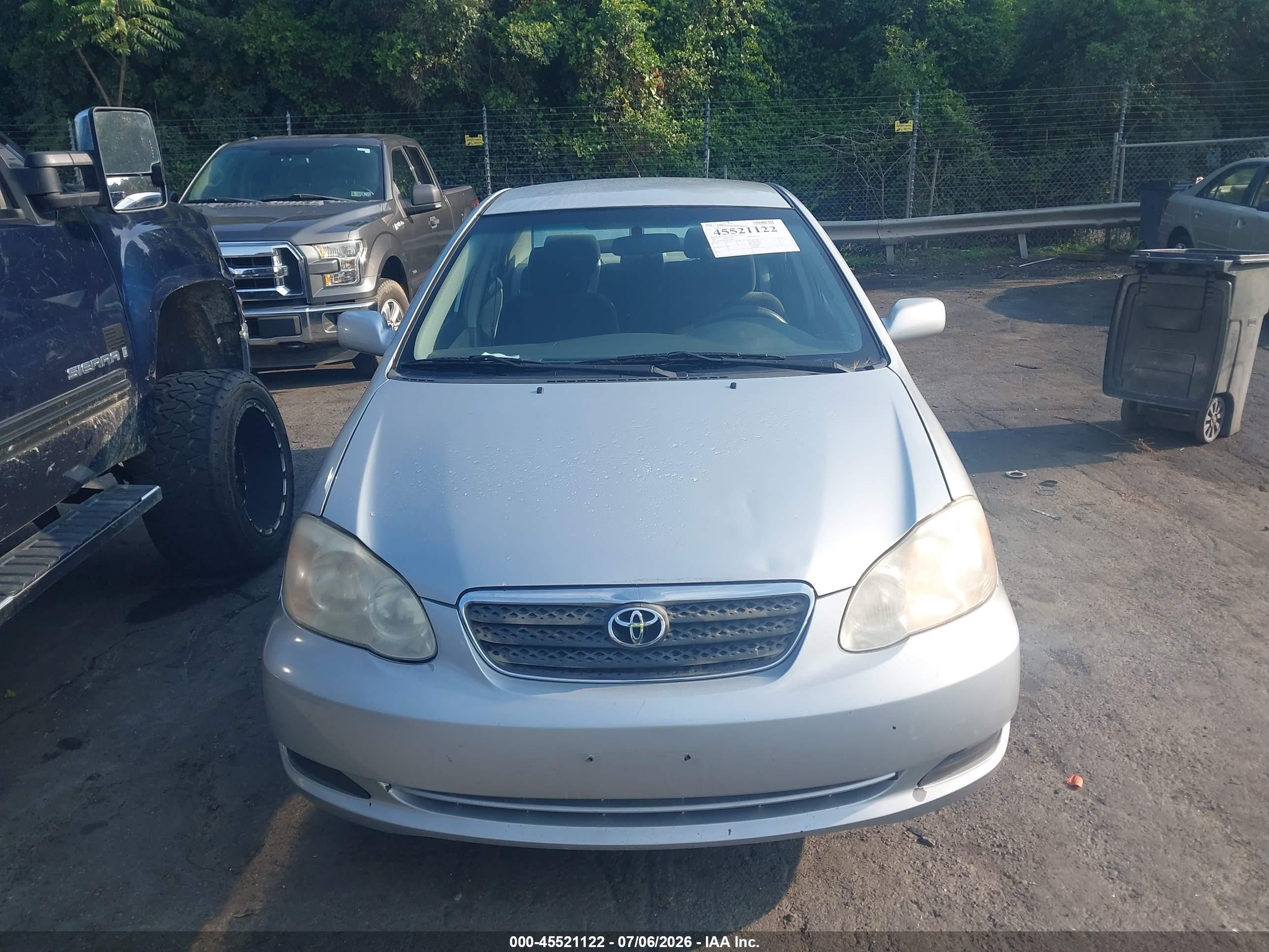 2006 Toyota Corolla Le Серебряный vin: 2T1BR32E66C683832