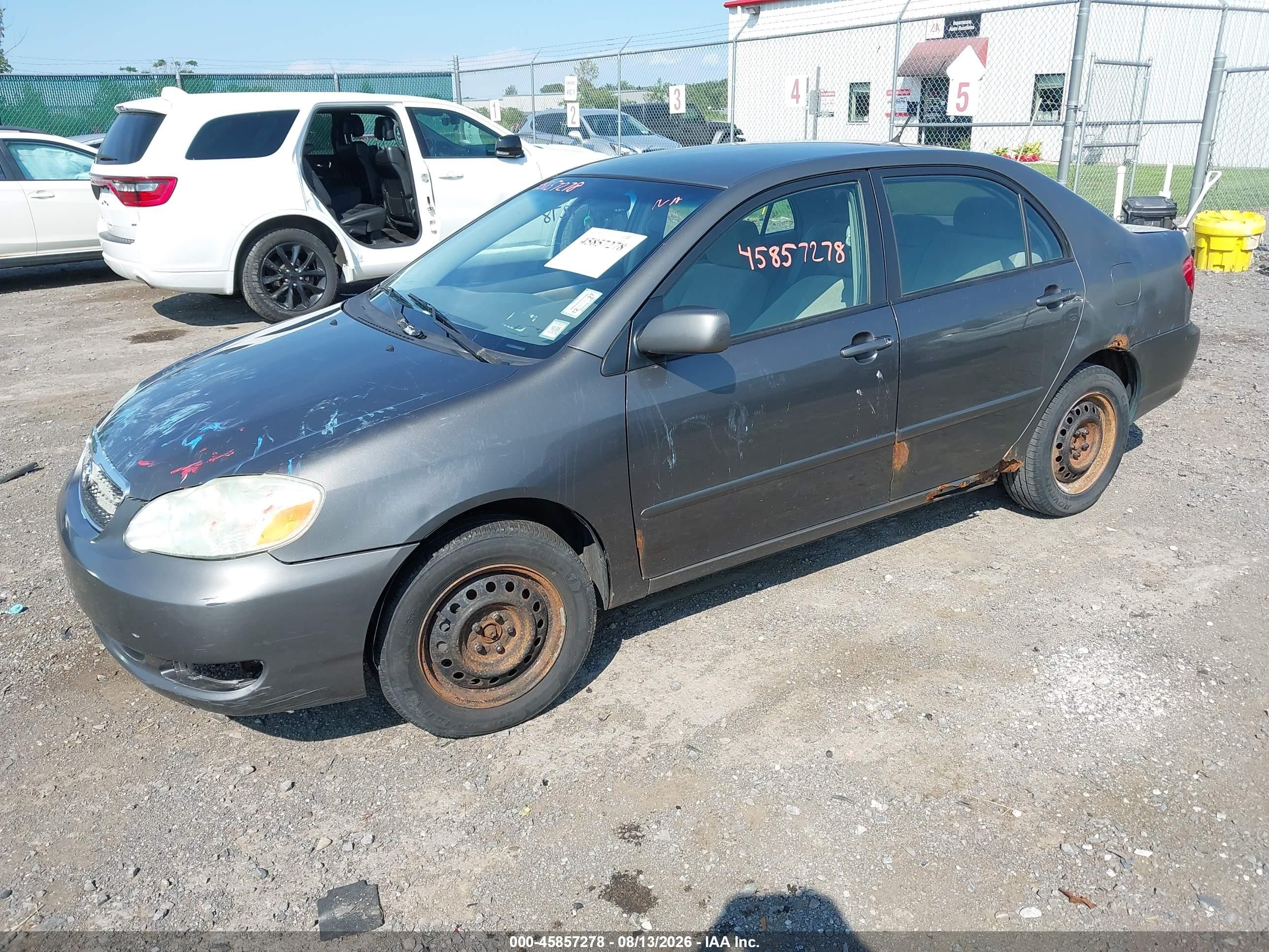 2006 Toyota Corolla Le Gray vin: 2T1BR32E66C692594