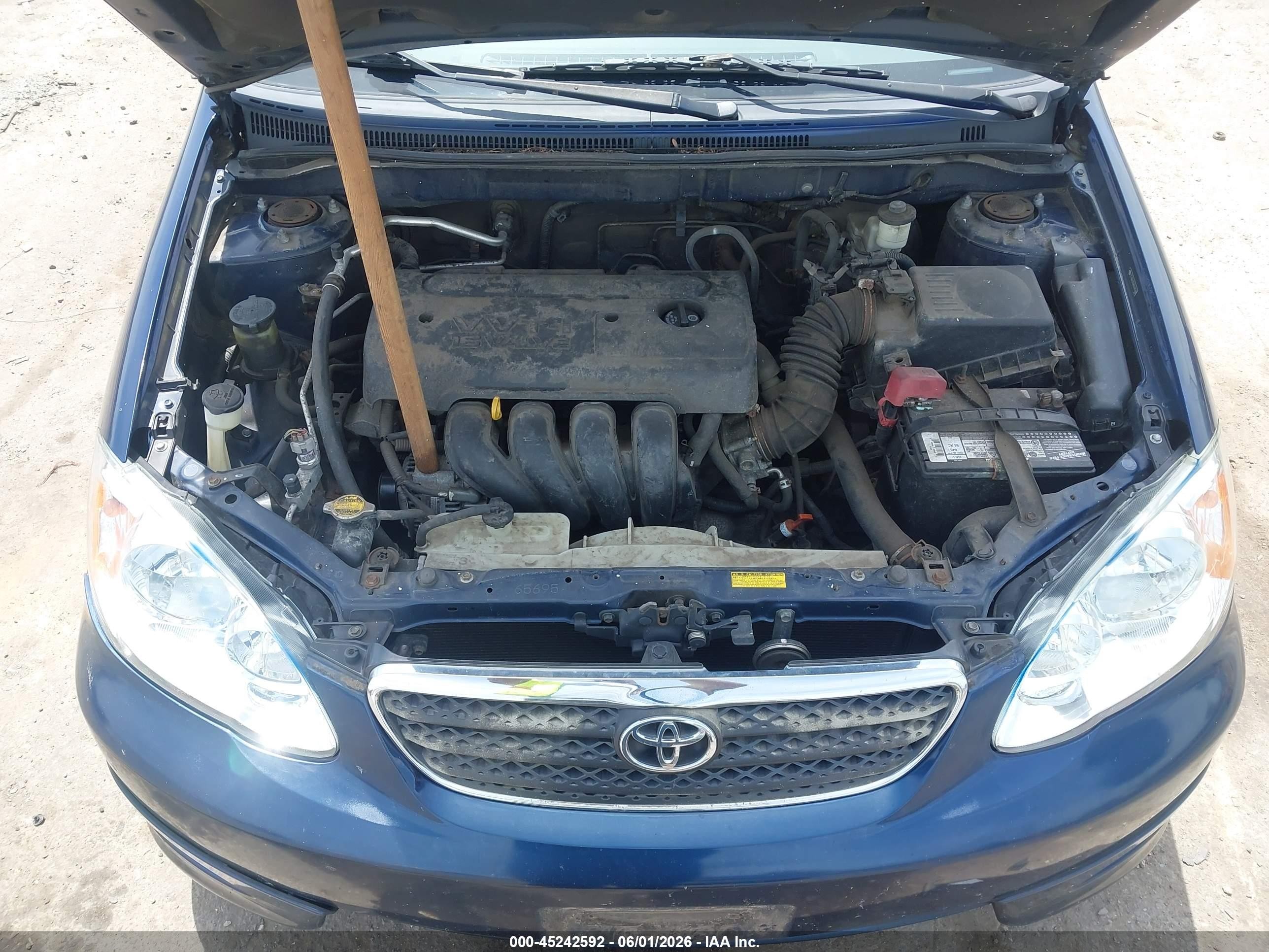 2006 Toyota Corolla S Blue vin: 2T1BR32E66C696368