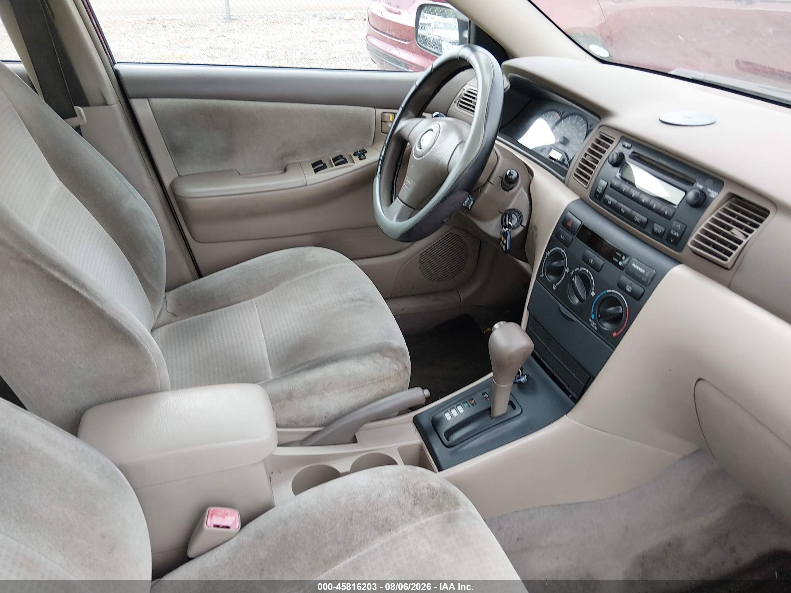 2006 Toyota Corolla Ce Красный vin: 2T1BR32E66C700080