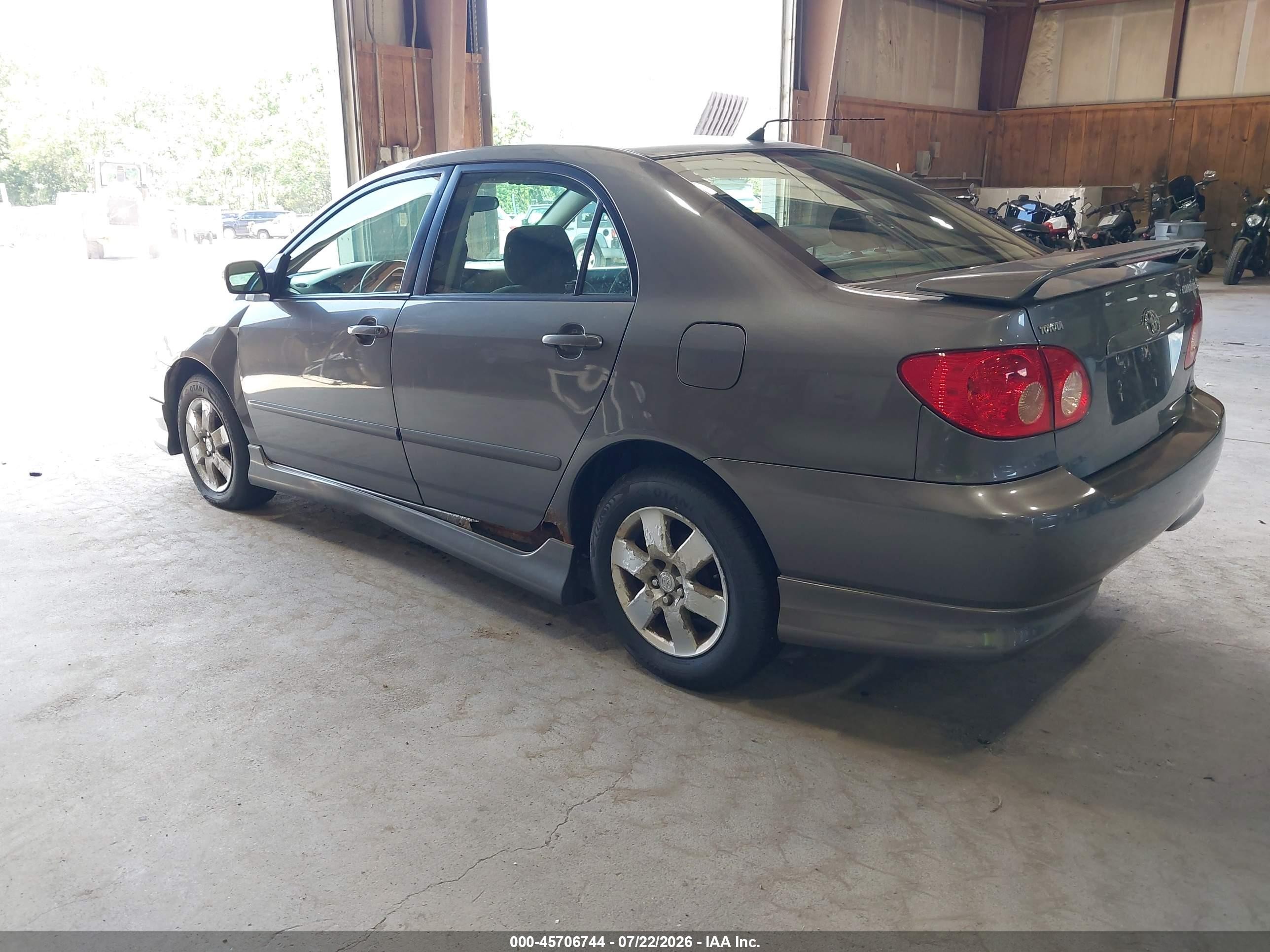 2006 Toyota Corolla S Gray vin: 2T1BR32E66C700824