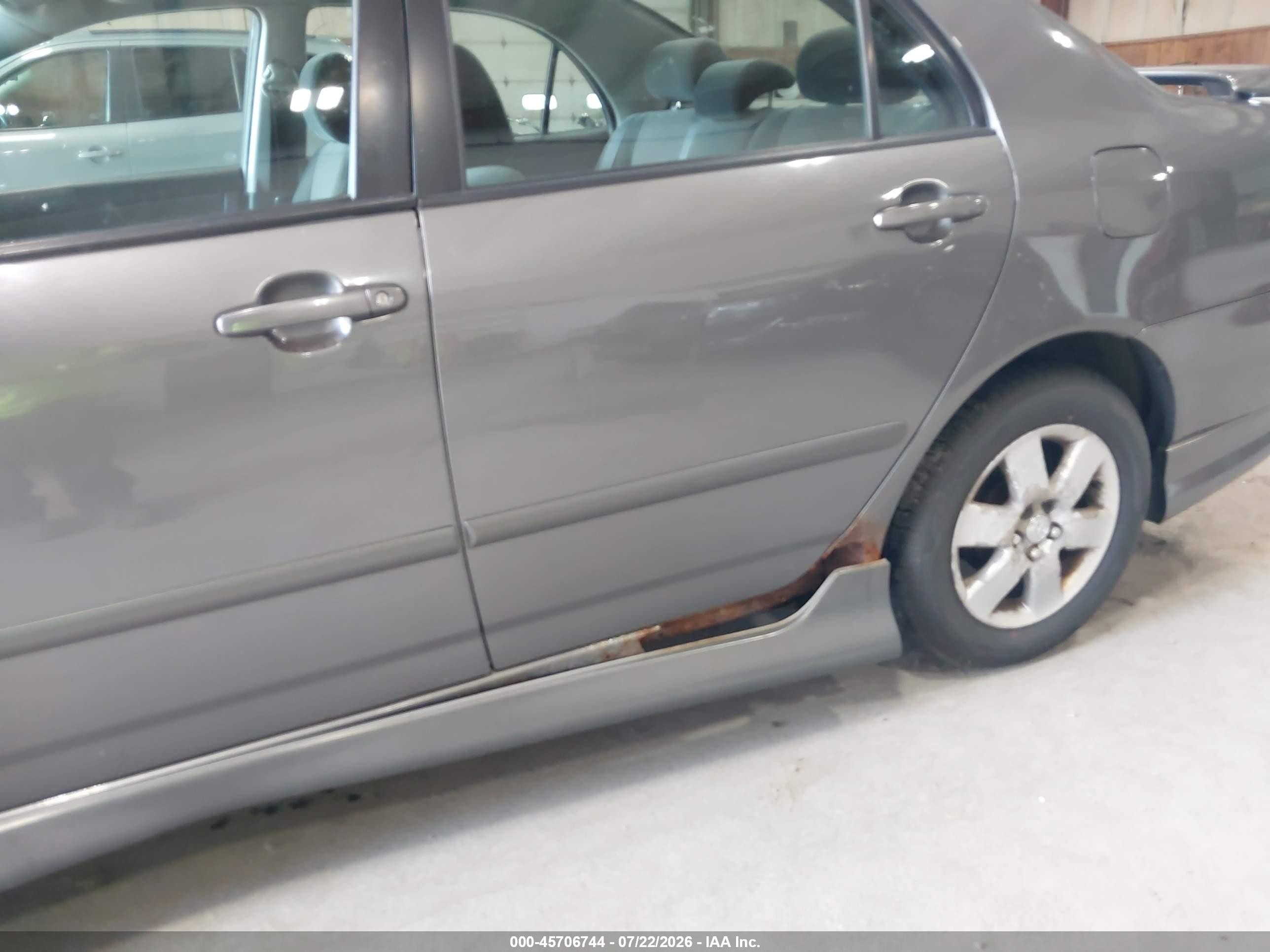 2006 Toyota Corolla S Gray vin: 2T1BR32E66C700824