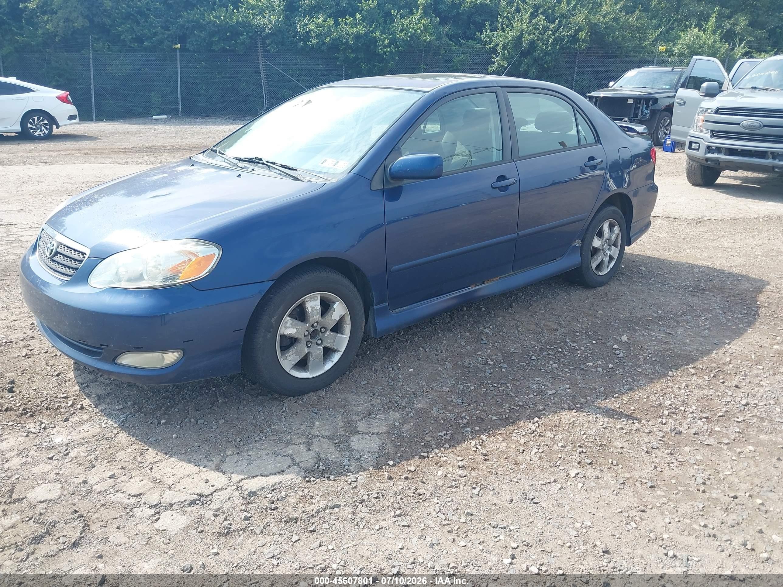 2006 Toyota Corolla S Синий vin: 2T1BR32E66C702802