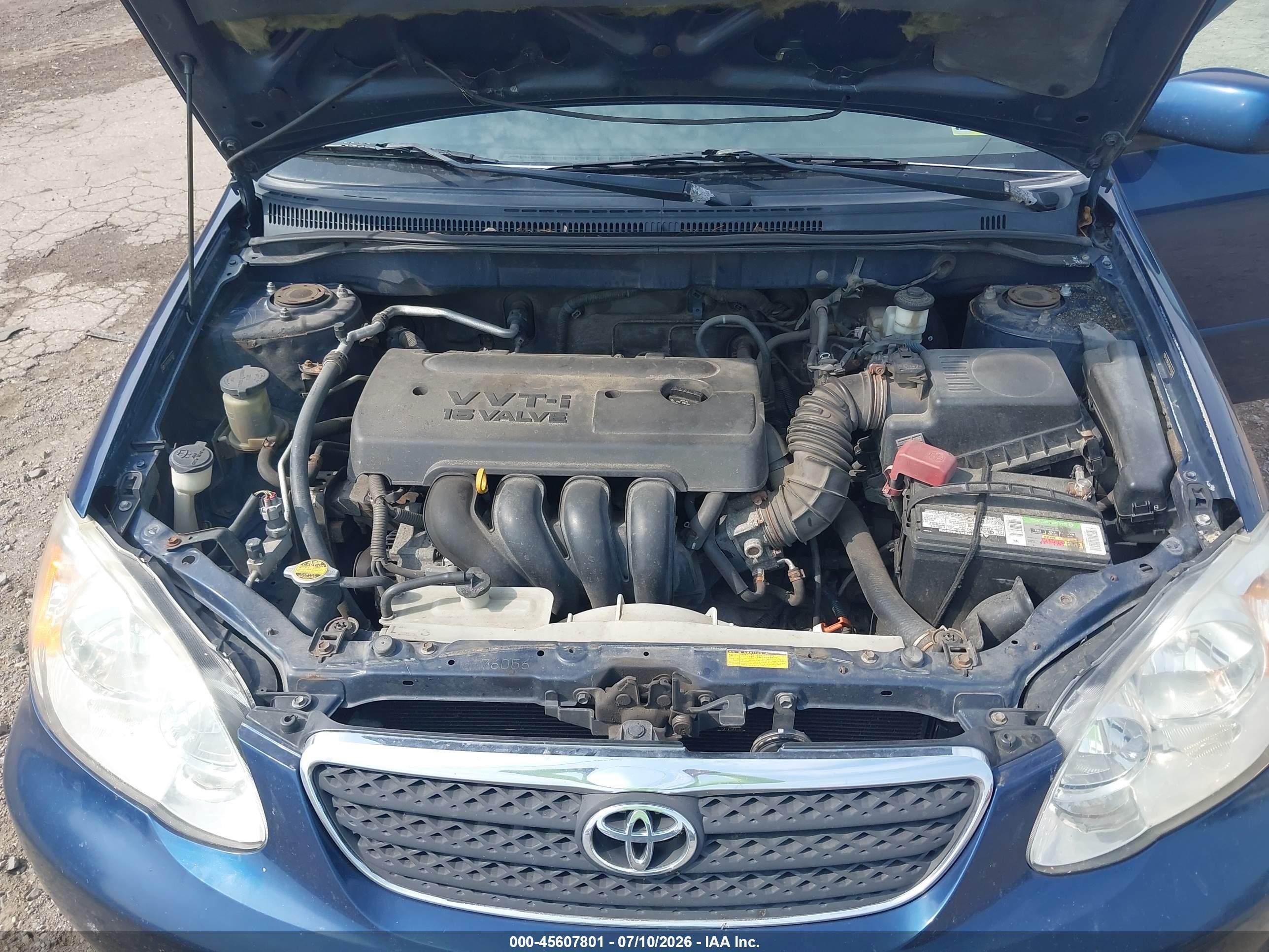 2006 Toyota Corolla S Синий vin: 2T1BR32E66C702802