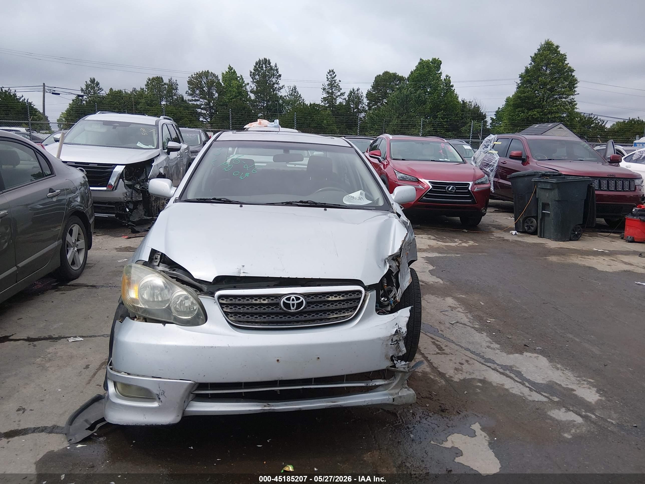 2007 Toyota Corolla S Серебряный vin: 2T1BR32E67C719309