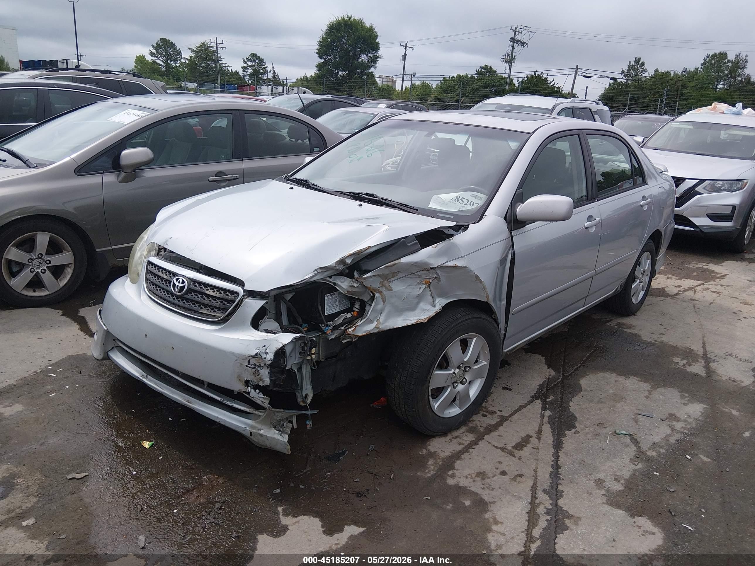 2007 Toyota Corolla S Серебряный vin: 2T1BR32E67C719309