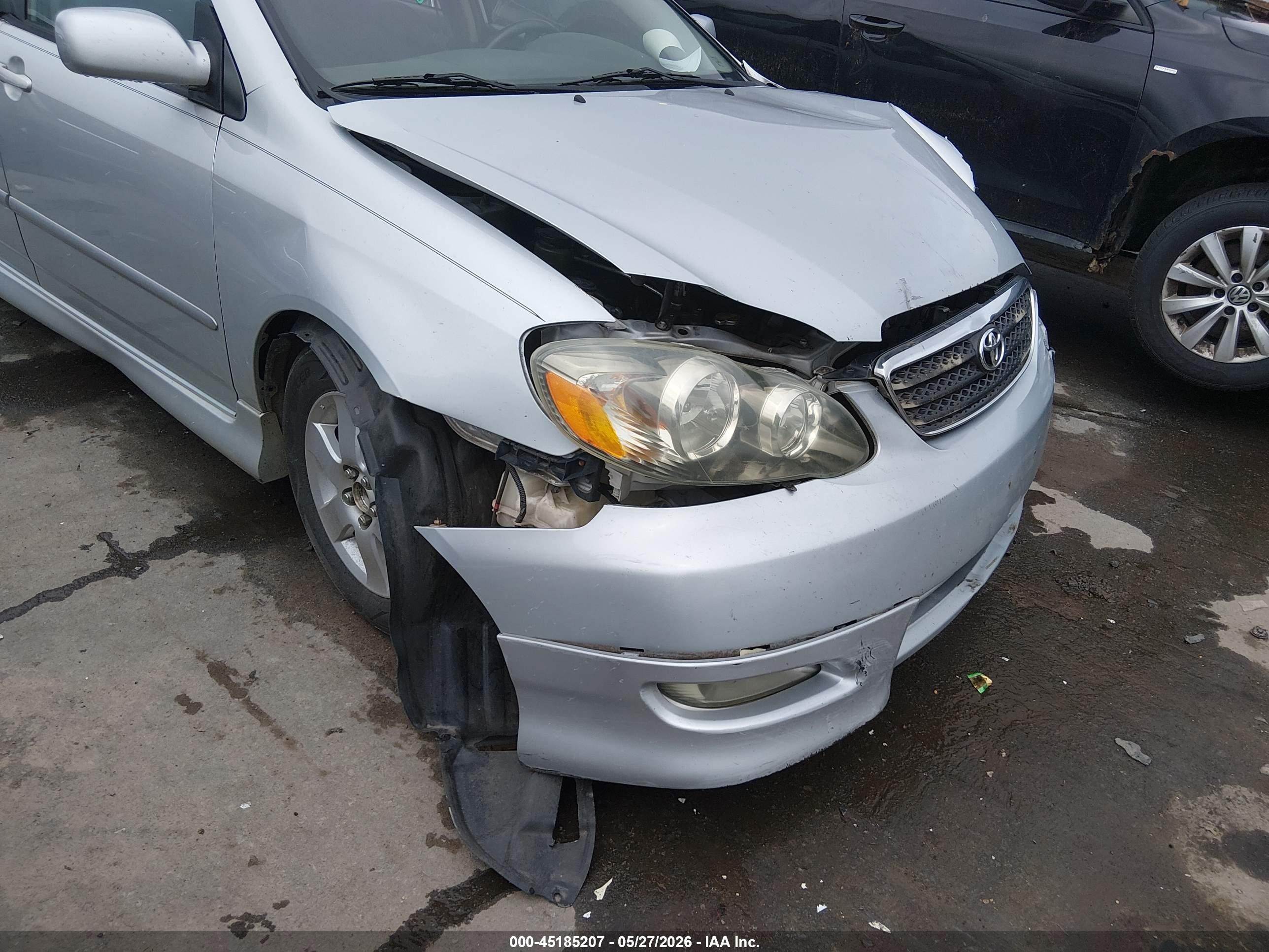 2007 Toyota Corolla S Серебряный vin: 2T1BR32E67C719309
