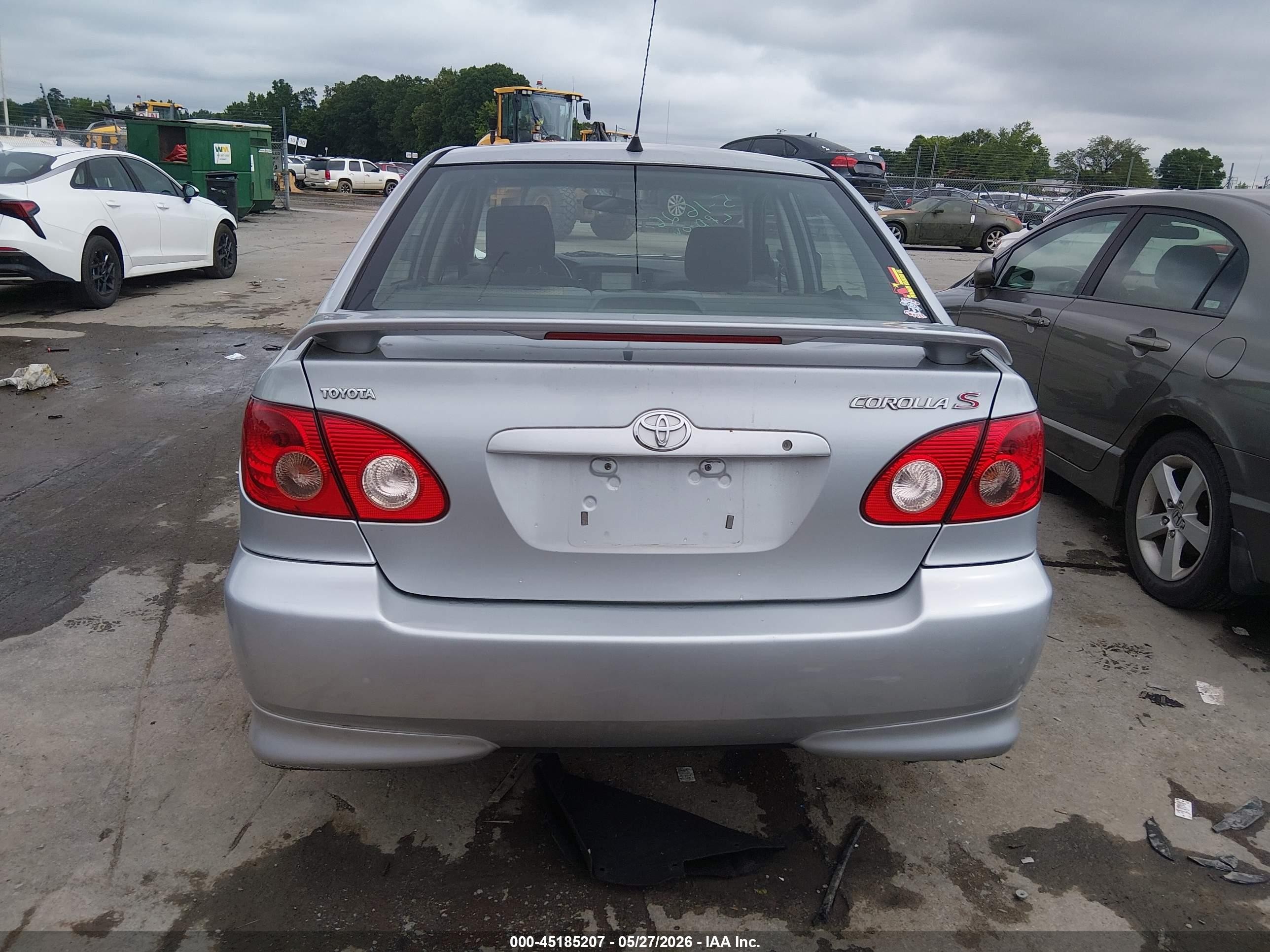 2007 Toyota Corolla S Серебряный vin: 2T1BR32E67C719309