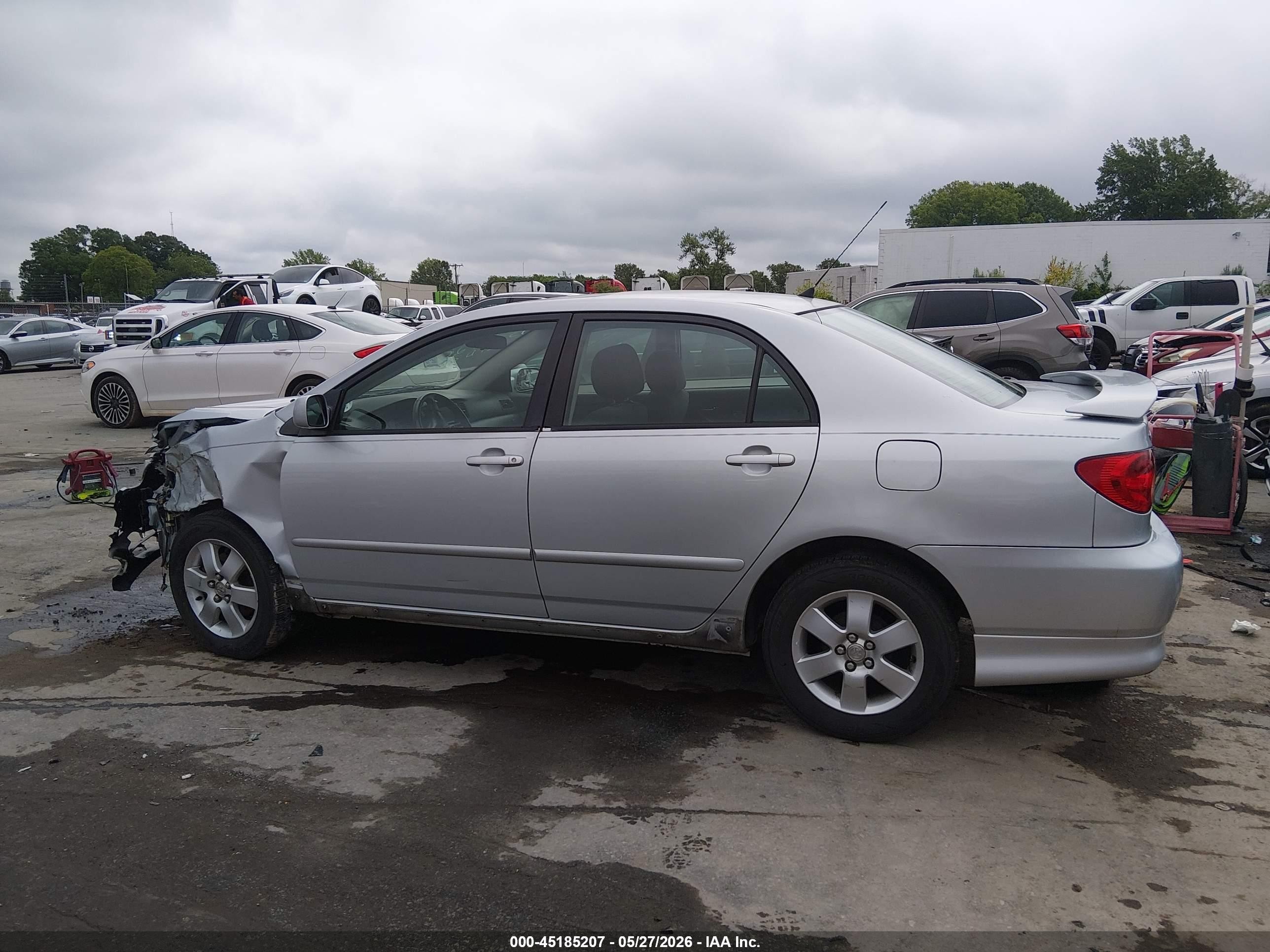 2007 Toyota Corolla S Серебряный vin: 2T1BR32E67C719309