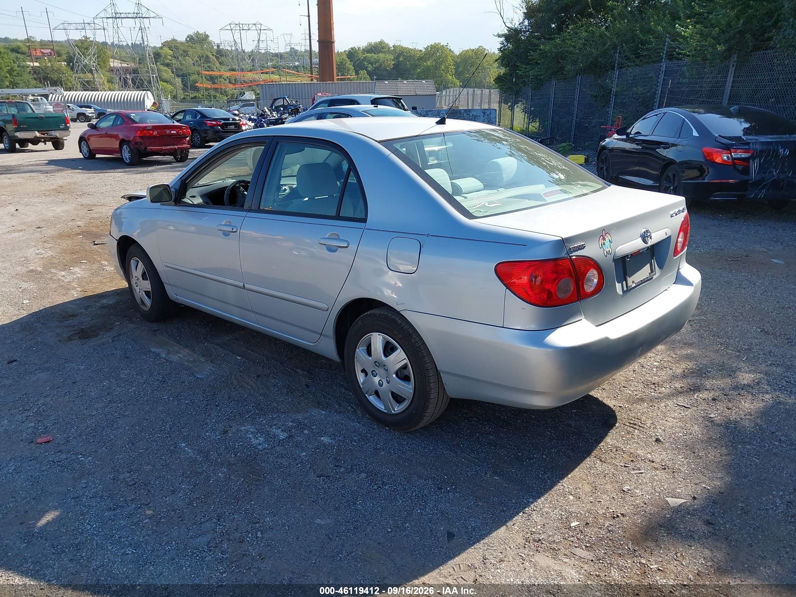 2007 Toyota Corolla Le Silver vin: 2T1BR32E67C736823