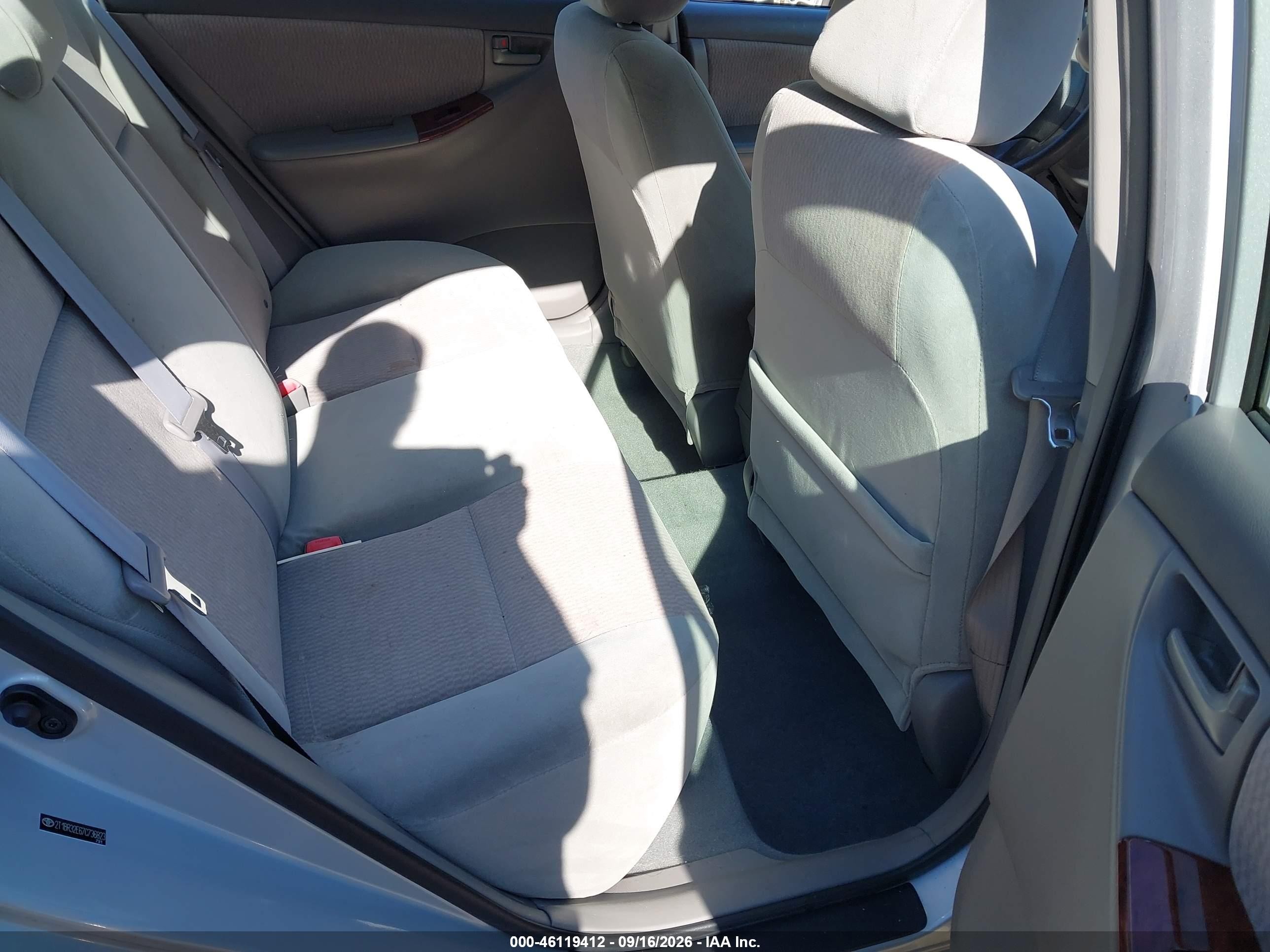 2007 Toyota Corolla Le Silver vin: 2T1BR32E67C736823