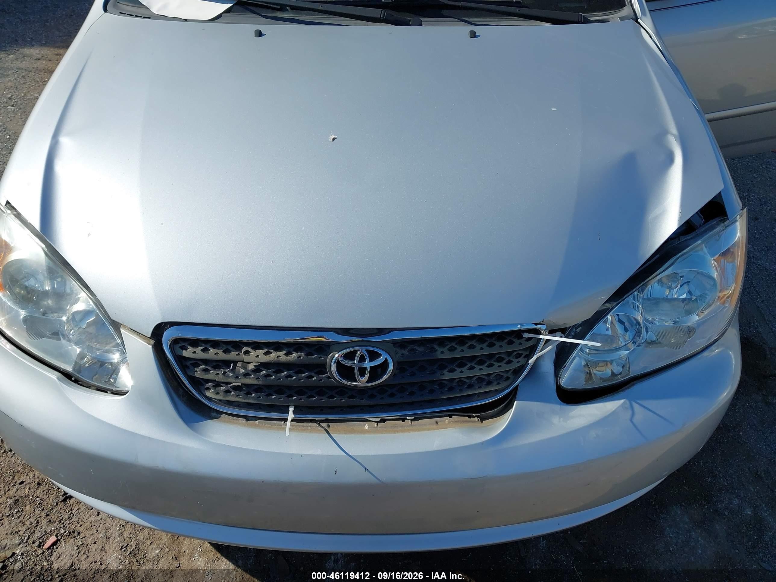 2007 Toyota Corolla Le Silver vin: 2T1BR32E67C736823