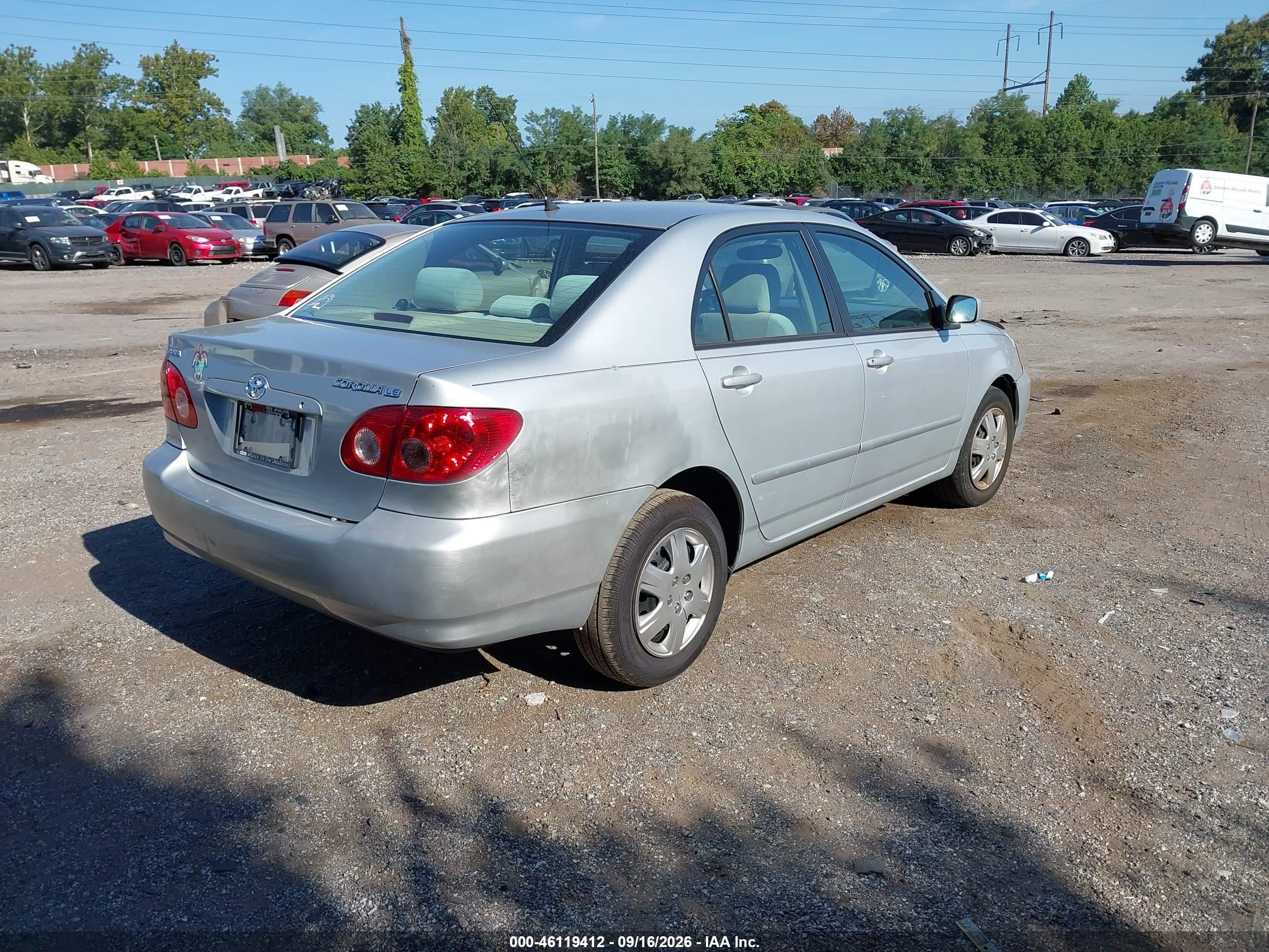 2007 Toyota Corolla Le Silver vin: 2T1BR32E67C736823