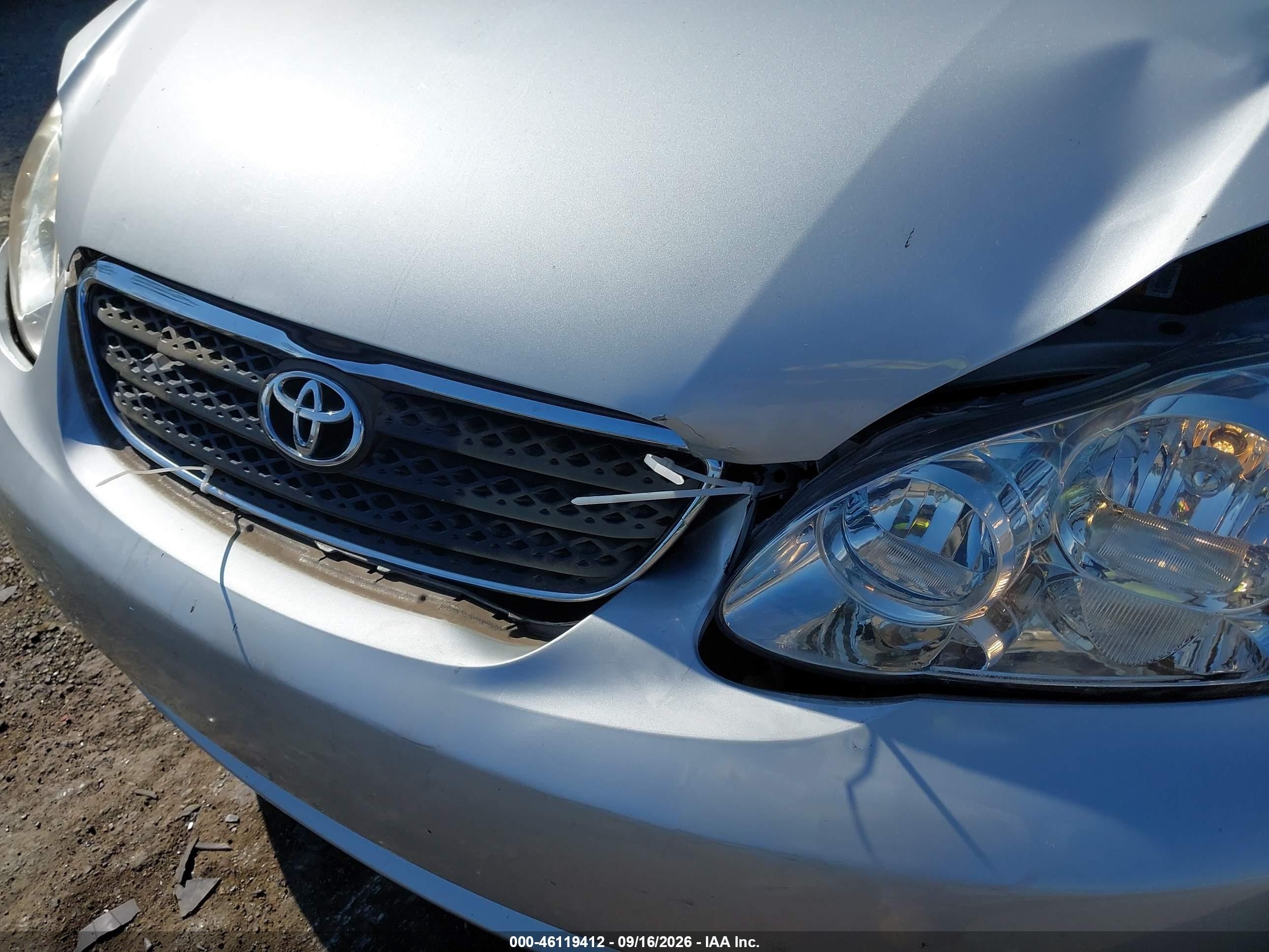 2007 Toyota Corolla Le Silver vin: 2T1BR32E67C736823