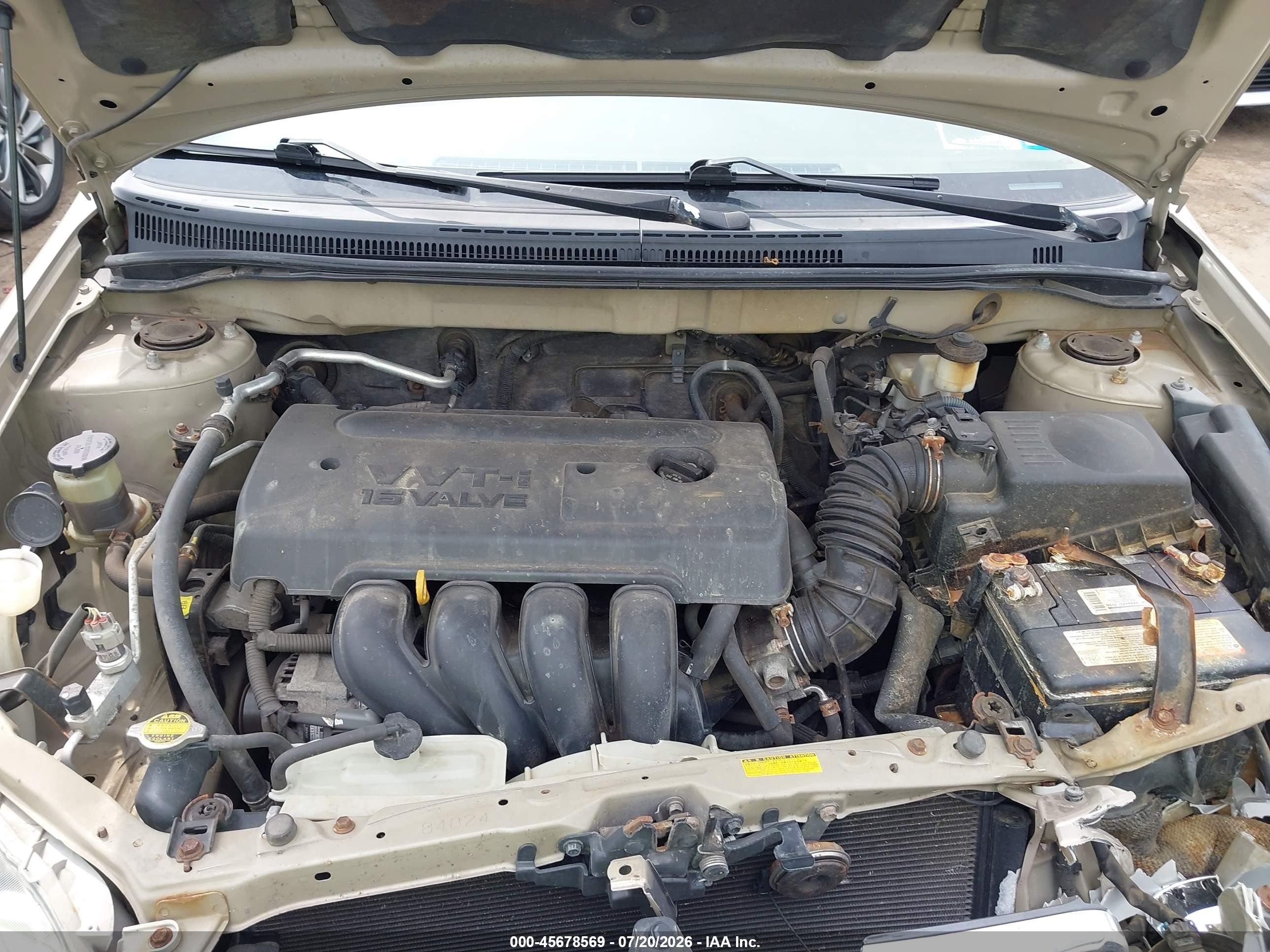2007 Toyota Corolla Le Gold vin: 2T1BR32E67C741438