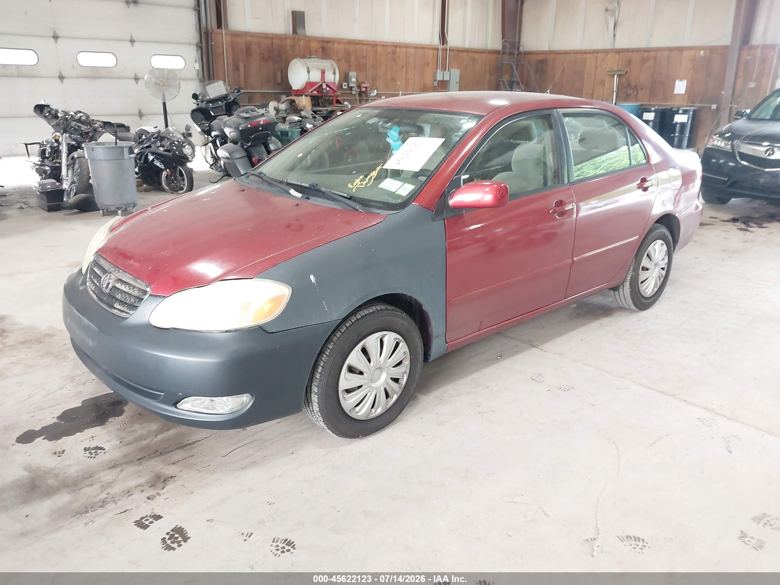2007 Toyota Corolla Le Red vin: 2T1BR32E67C742220
