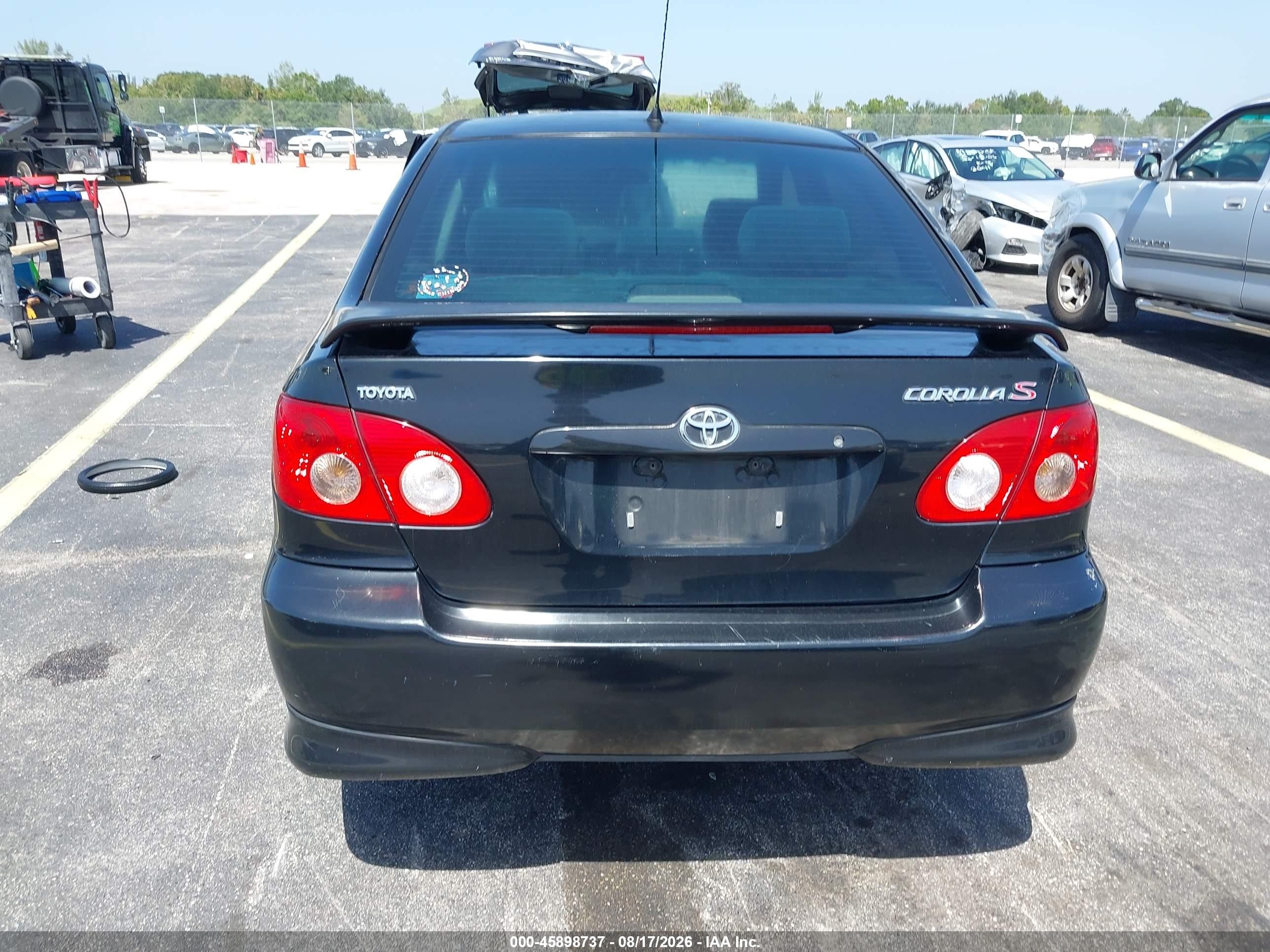 2007 Toyota Corolla S Black vin: 2T1BR32E67C742296