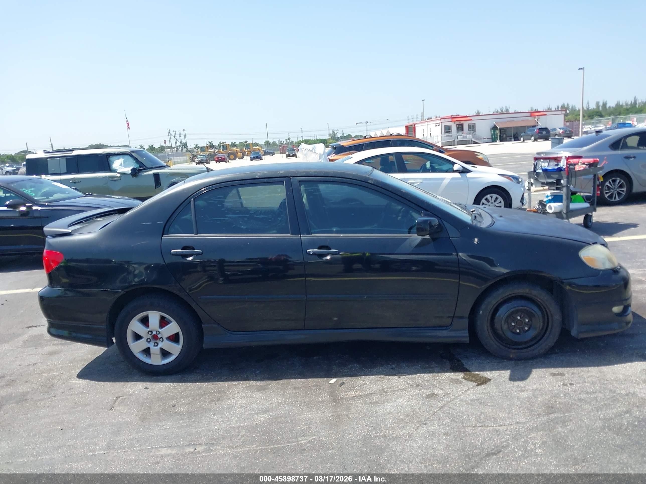 2007 Toyota Corolla S Black vin: 2T1BR32E67C742296