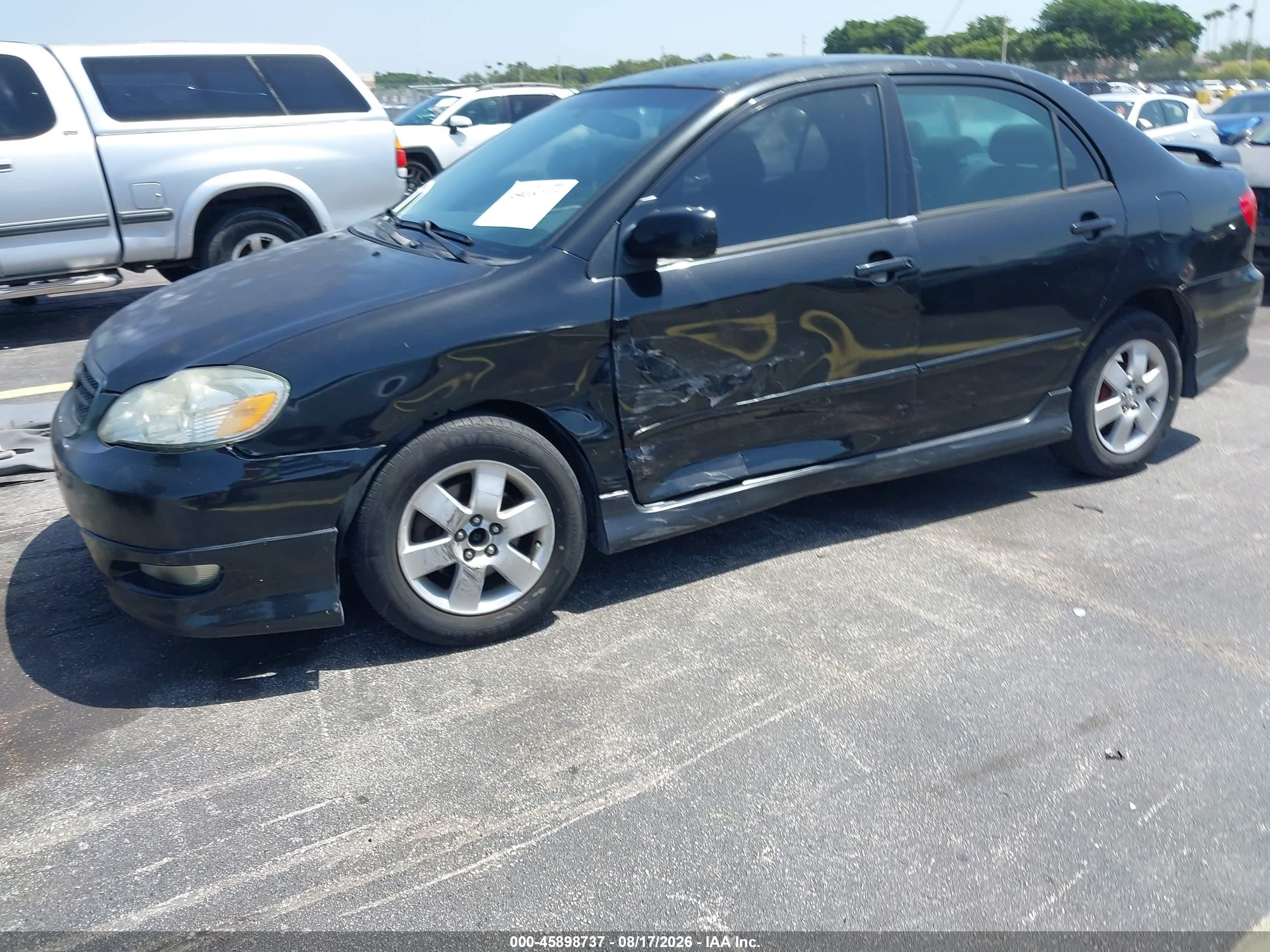 2007 Toyota Corolla S Black vin: 2T1BR32E67C742296