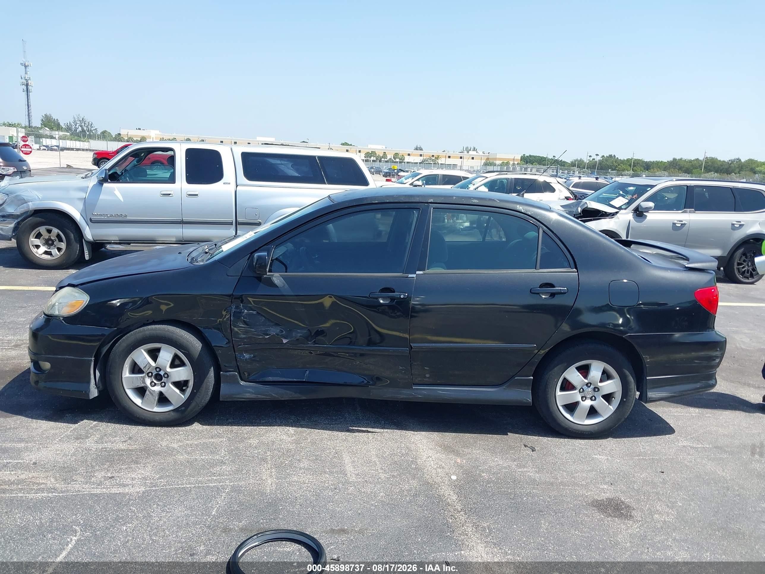 2007 Toyota Corolla S Black vin: 2T1BR32E67C742296