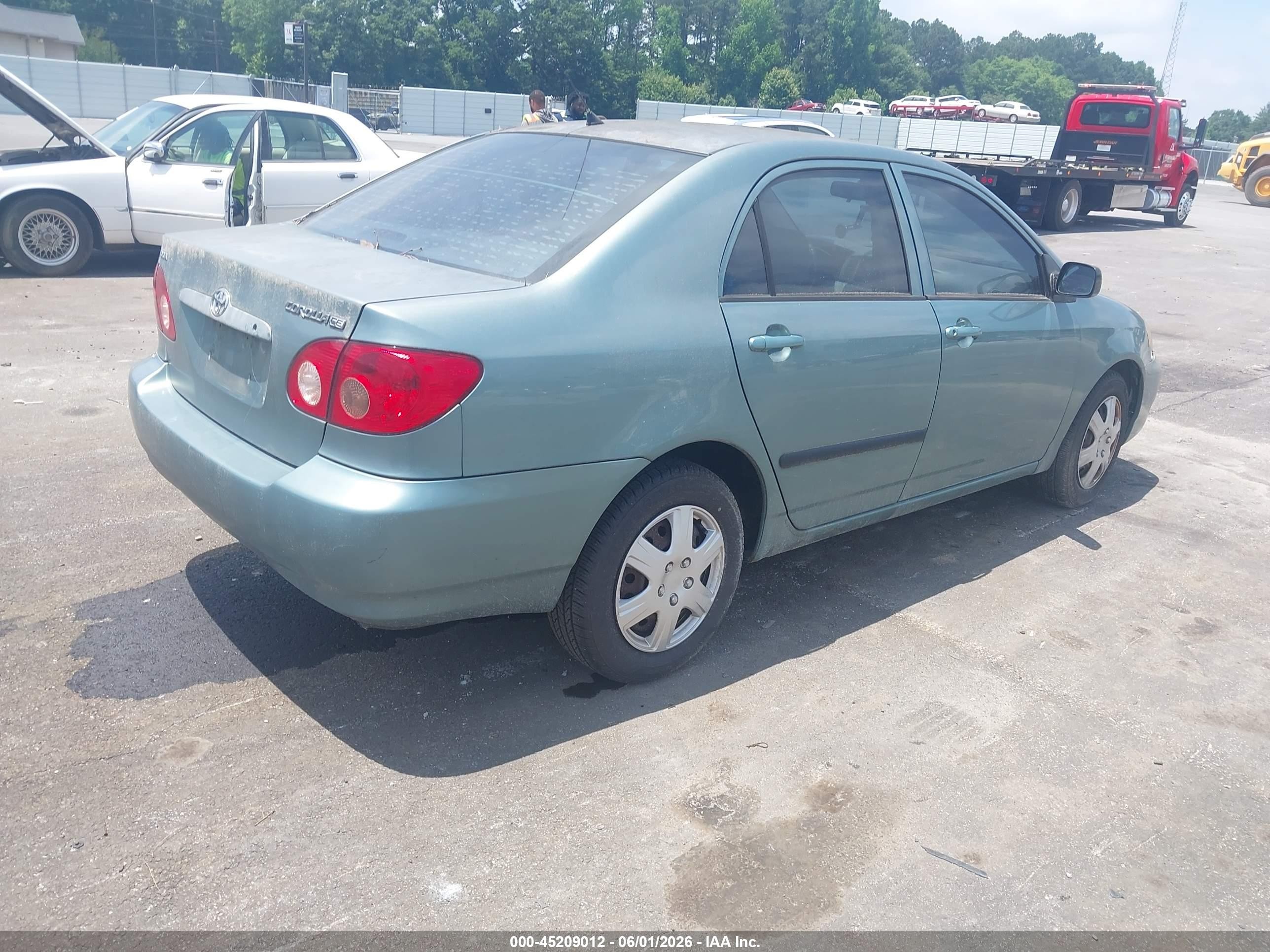 2007 Toyota Corolla Ce Green vin: 2T1BR32E67C753783