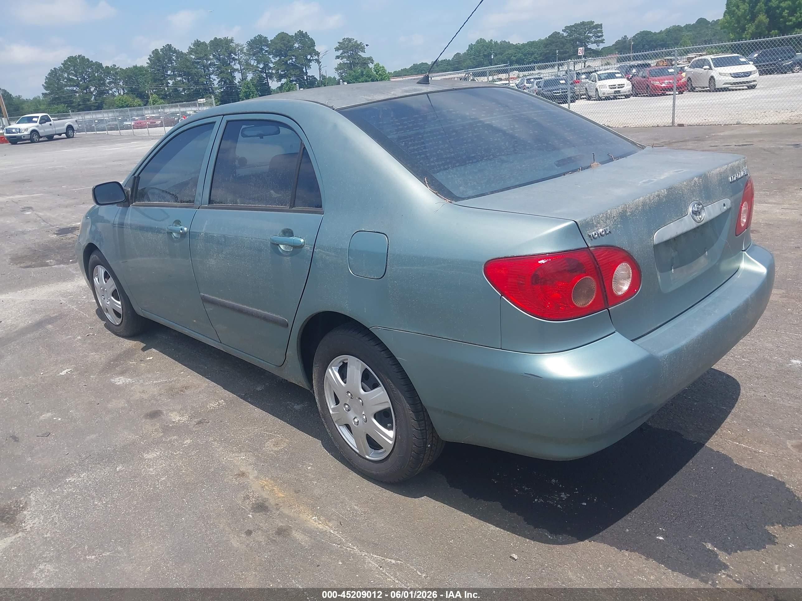 2007 Toyota Corolla Ce Green vin: 2T1BR32E67C753783
