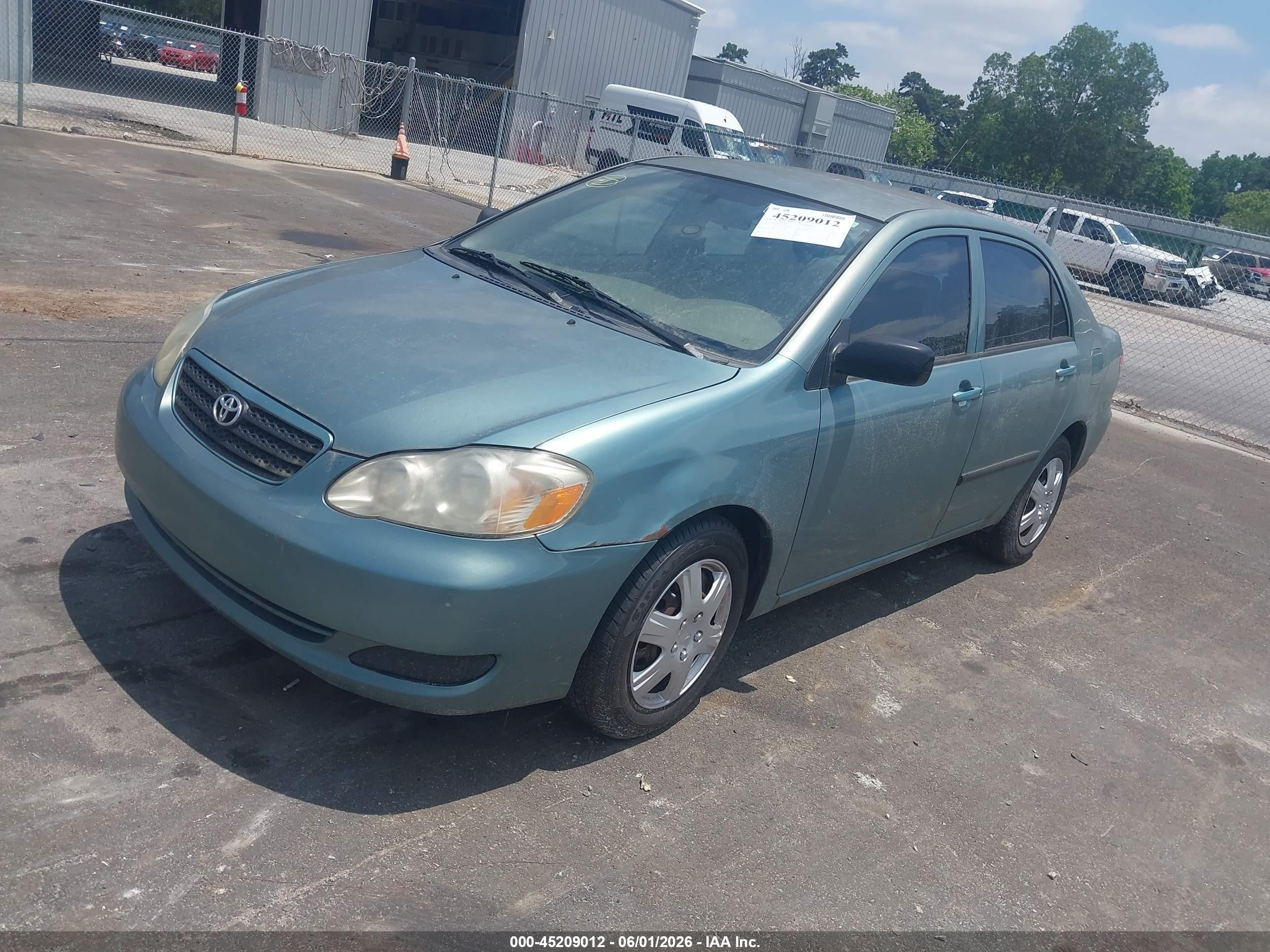2007 Toyota Corolla Ce Green vin: 2T1BR32E67C753783