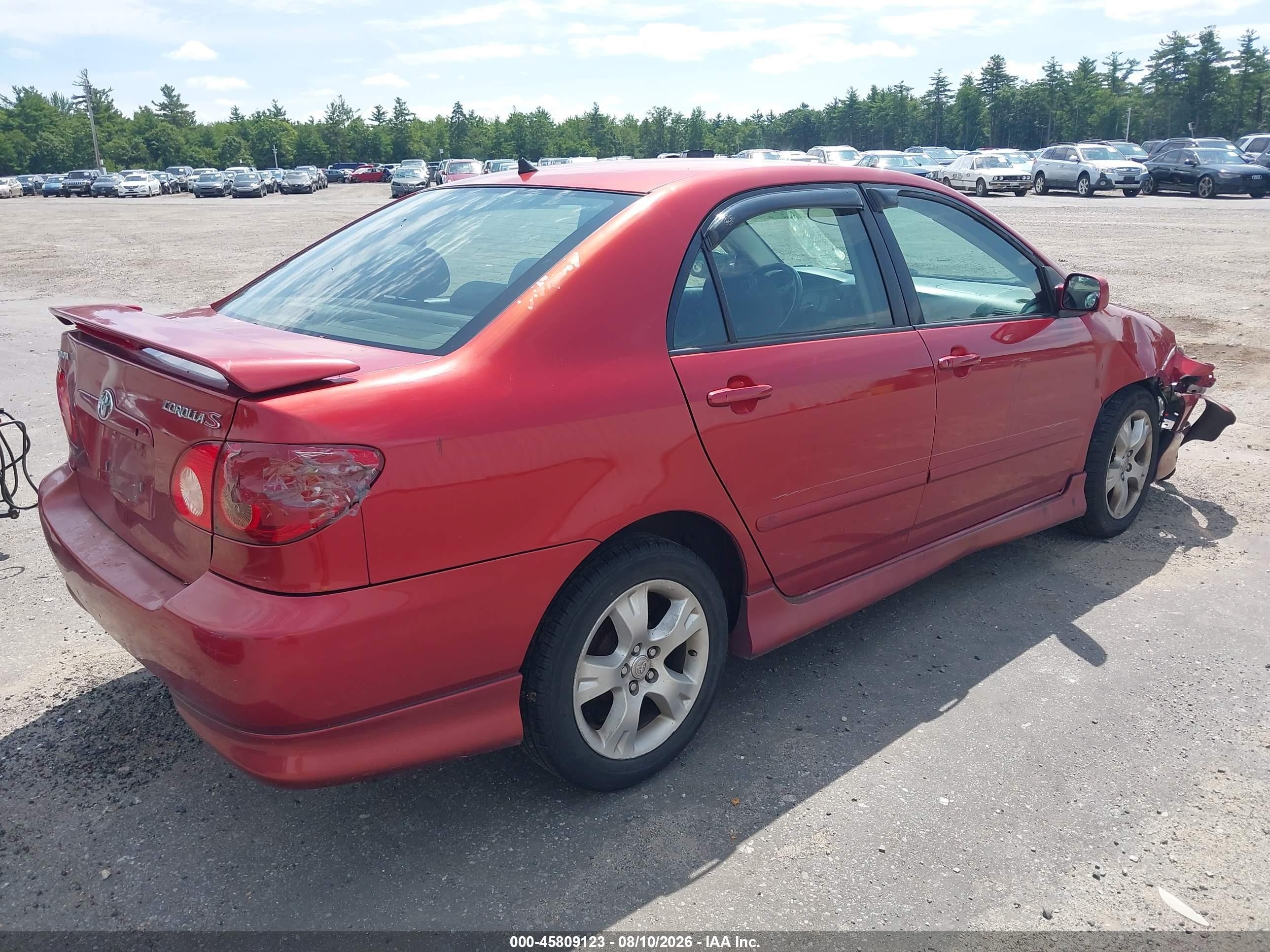 2007 Toyota Corolla S Red vin: 2T1BR32E67C760152