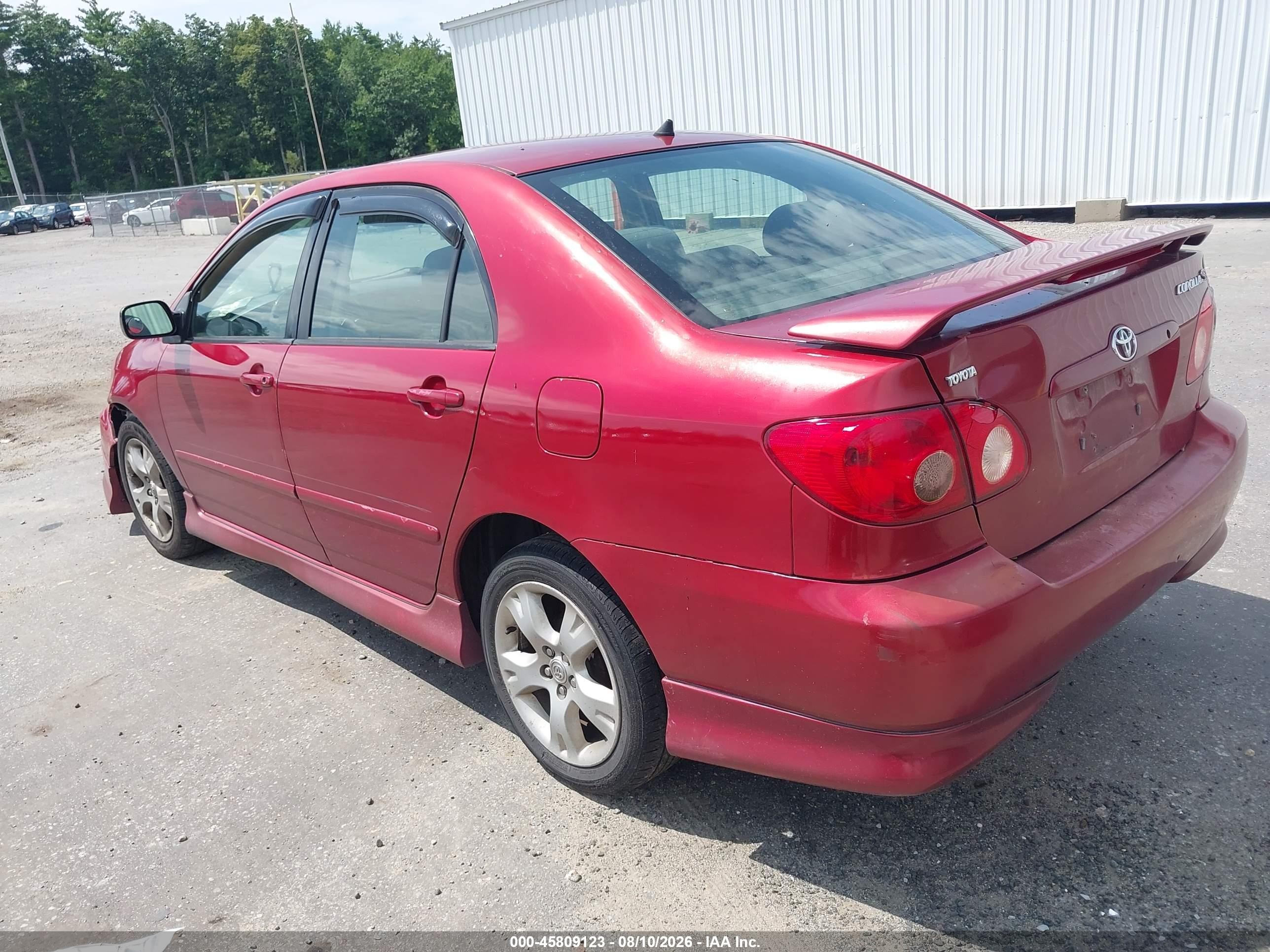 2007 Toyota Corolla S Red vin: 2T1BR32E67C760152