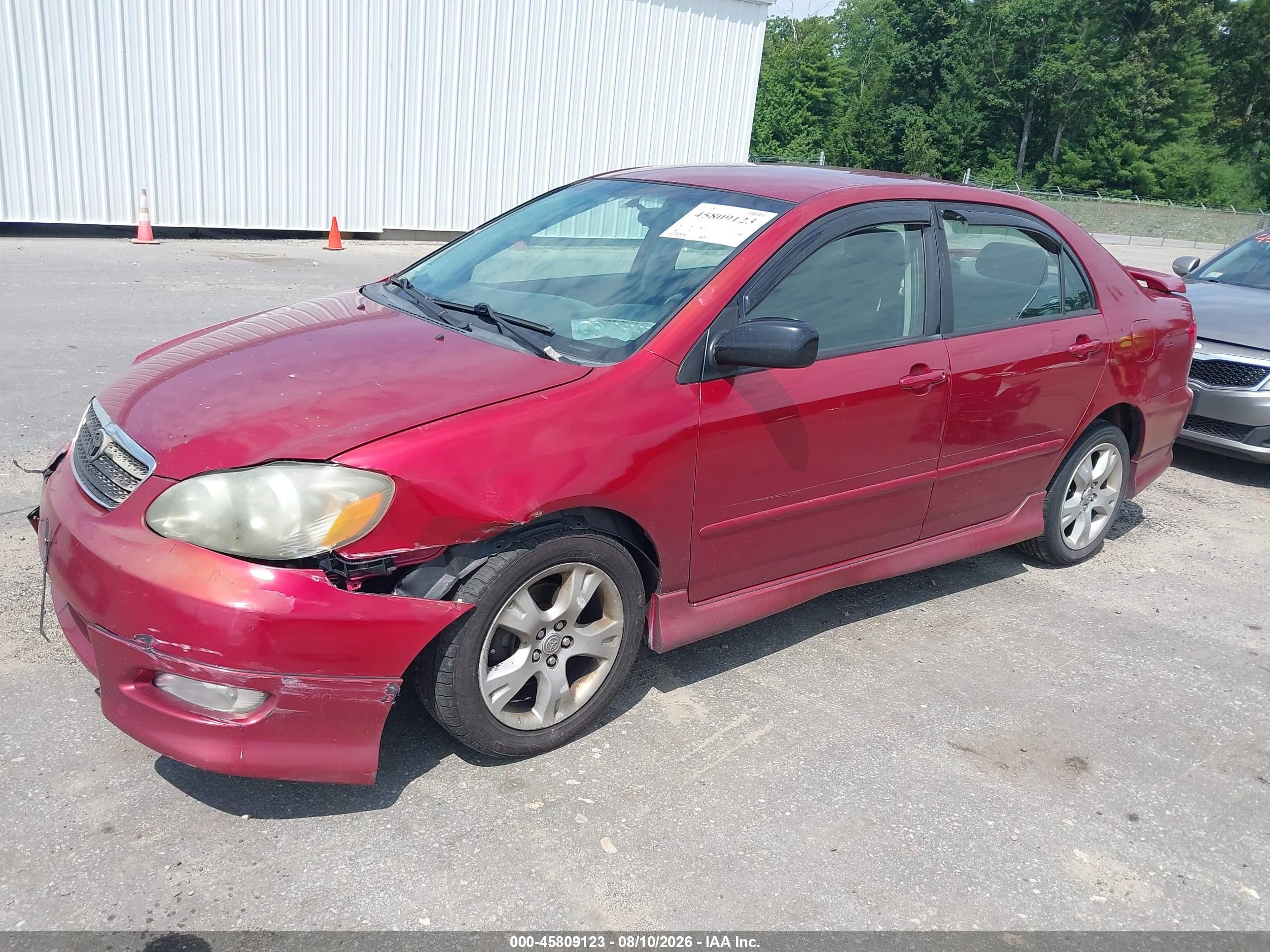 2007 Toyota Corolla S Red vin: 2T1BR32E67C760152