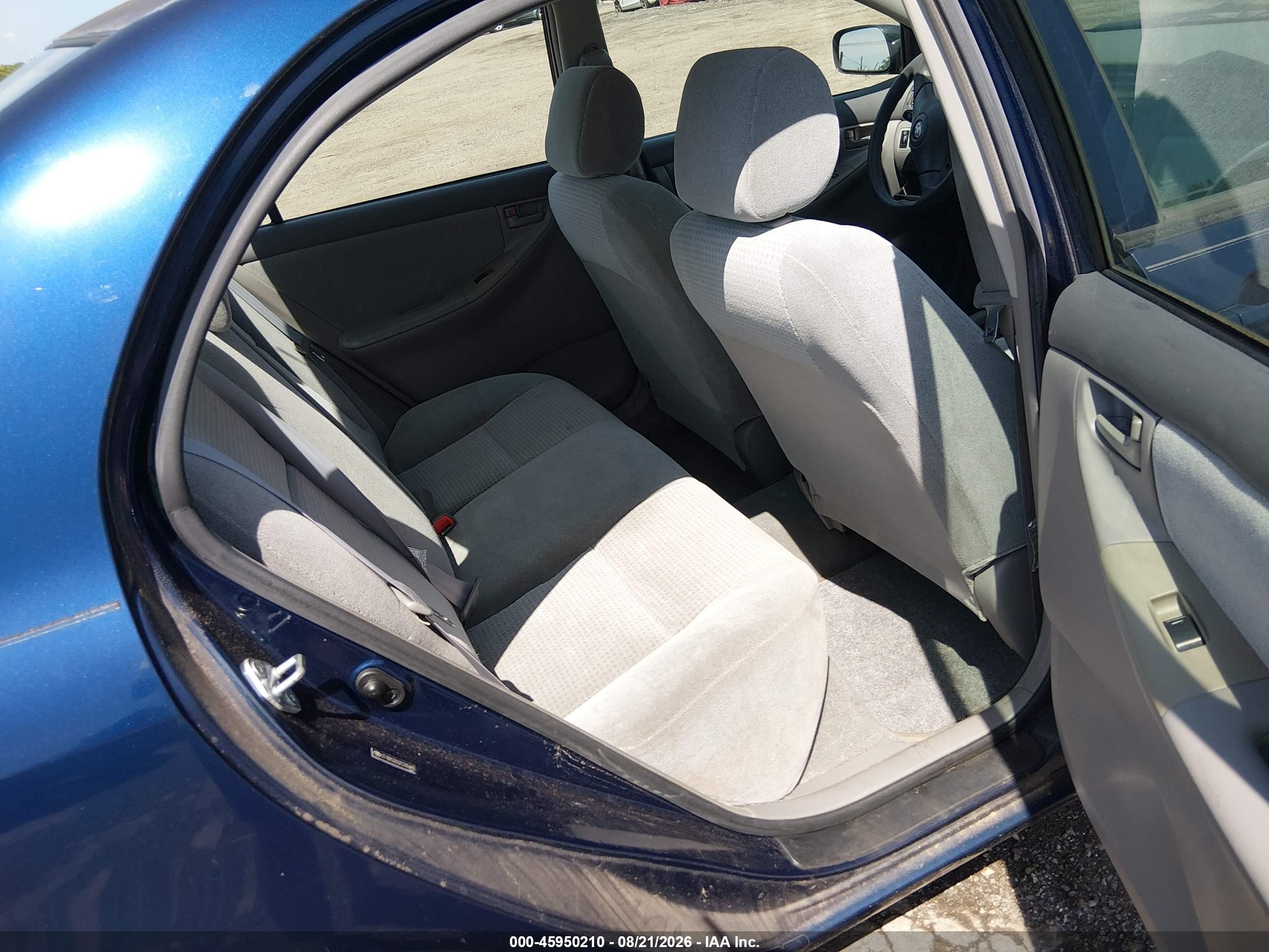 2007 Toyota Corolla Ce Blue vin: 2T1BR32E67C785410