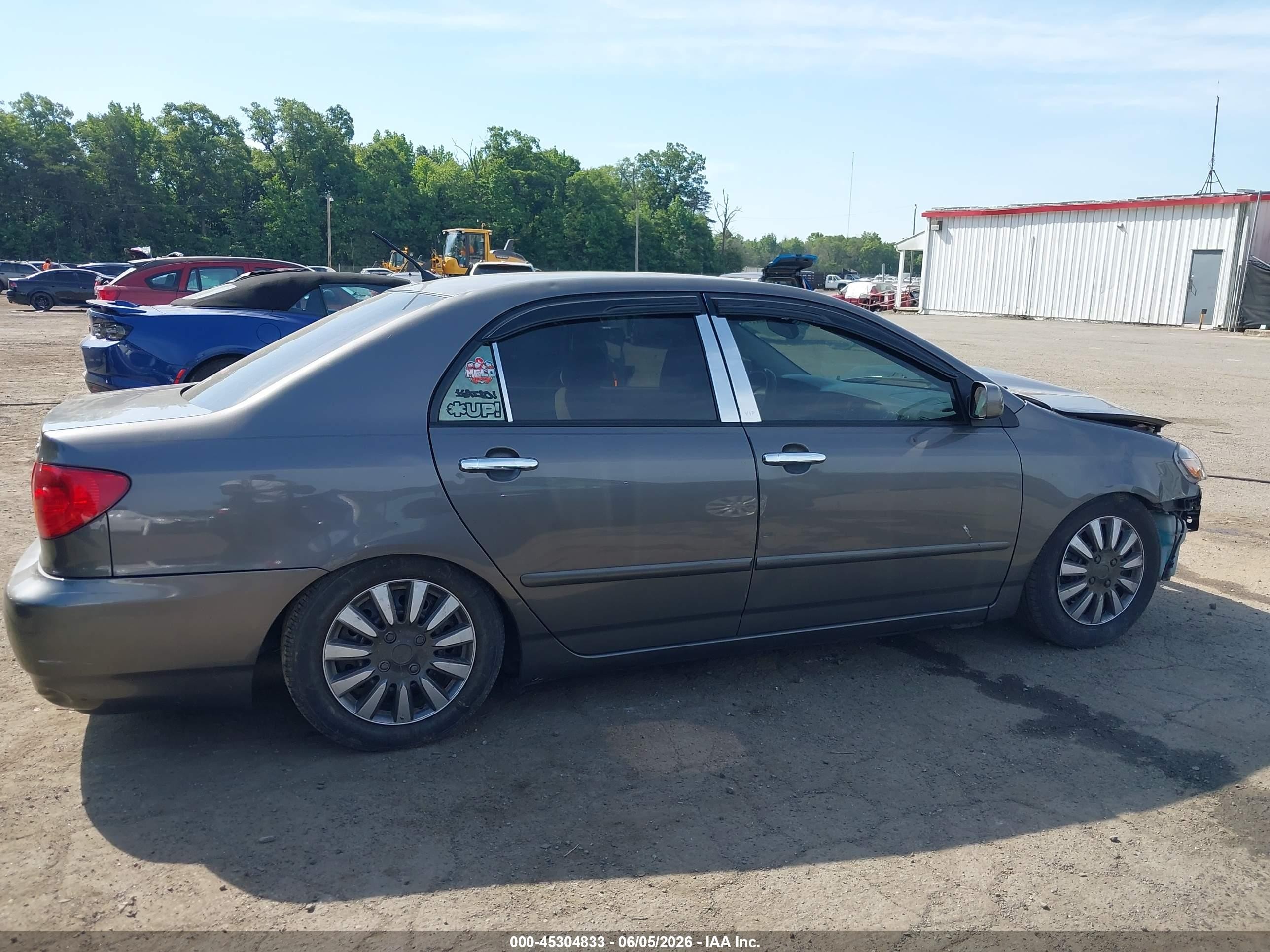 2007 Toyota Corolla Le Gray vin: 2T1BR32E67C786928
