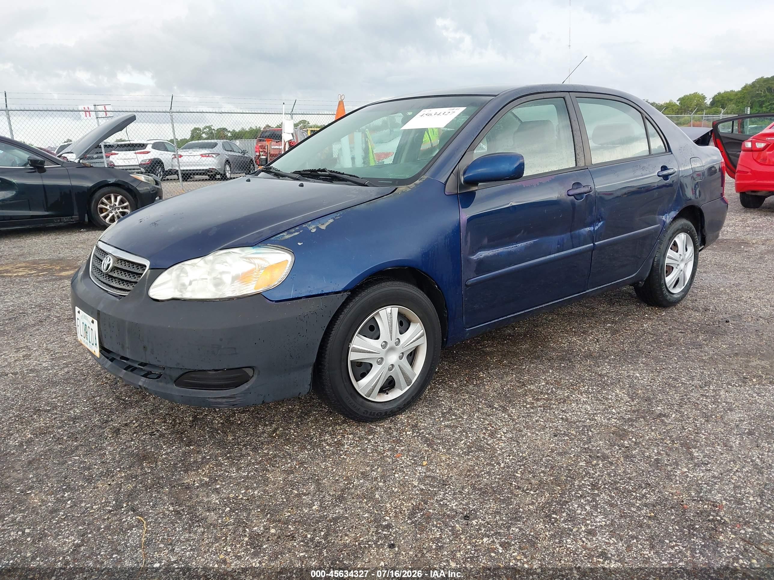2007 Toyota Corolla Le Blue vin: 2T1BR32E67C814176