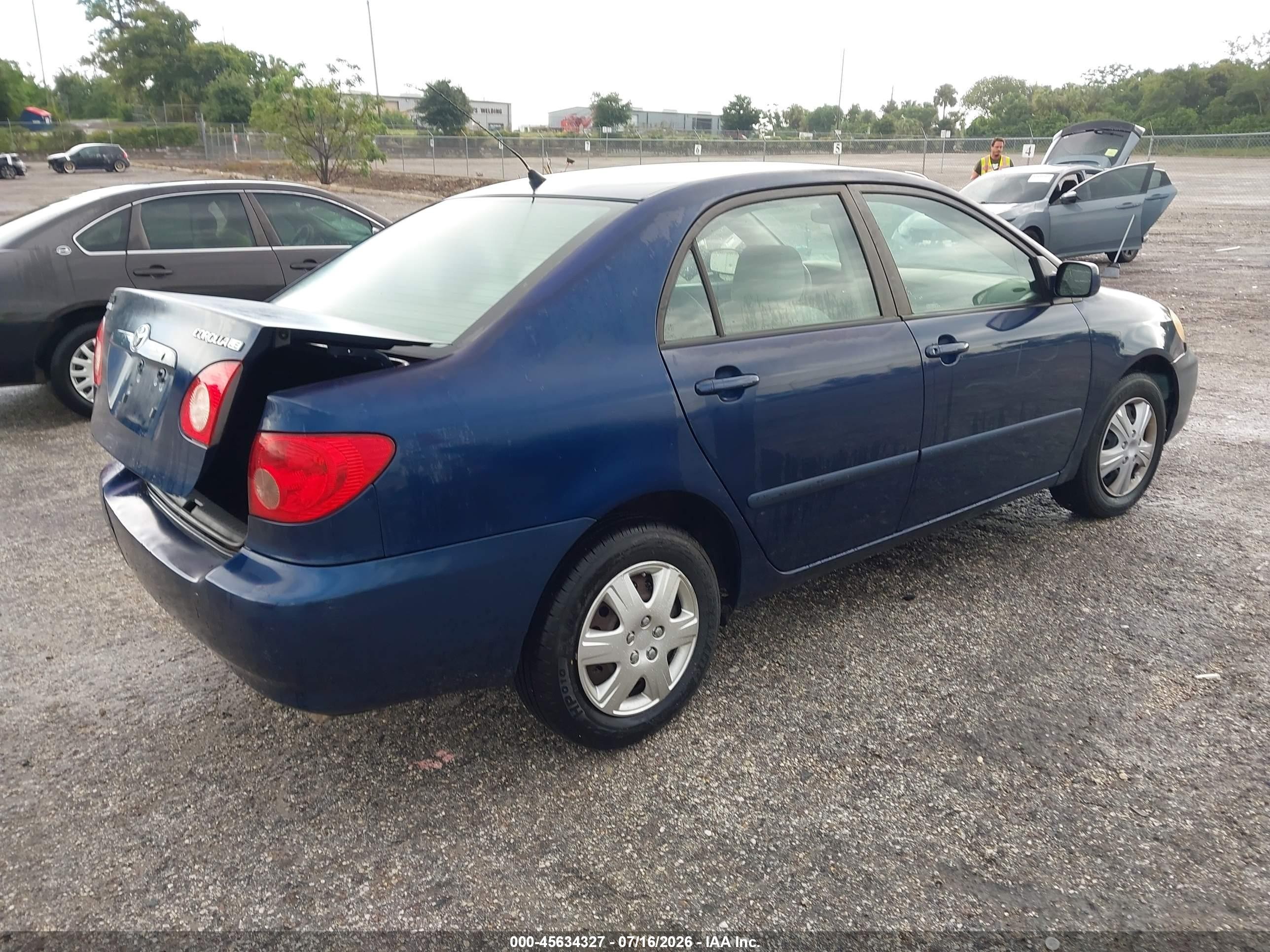 2007 Toyota Corolla Le Blue vin: 2T1BR32E67C814176