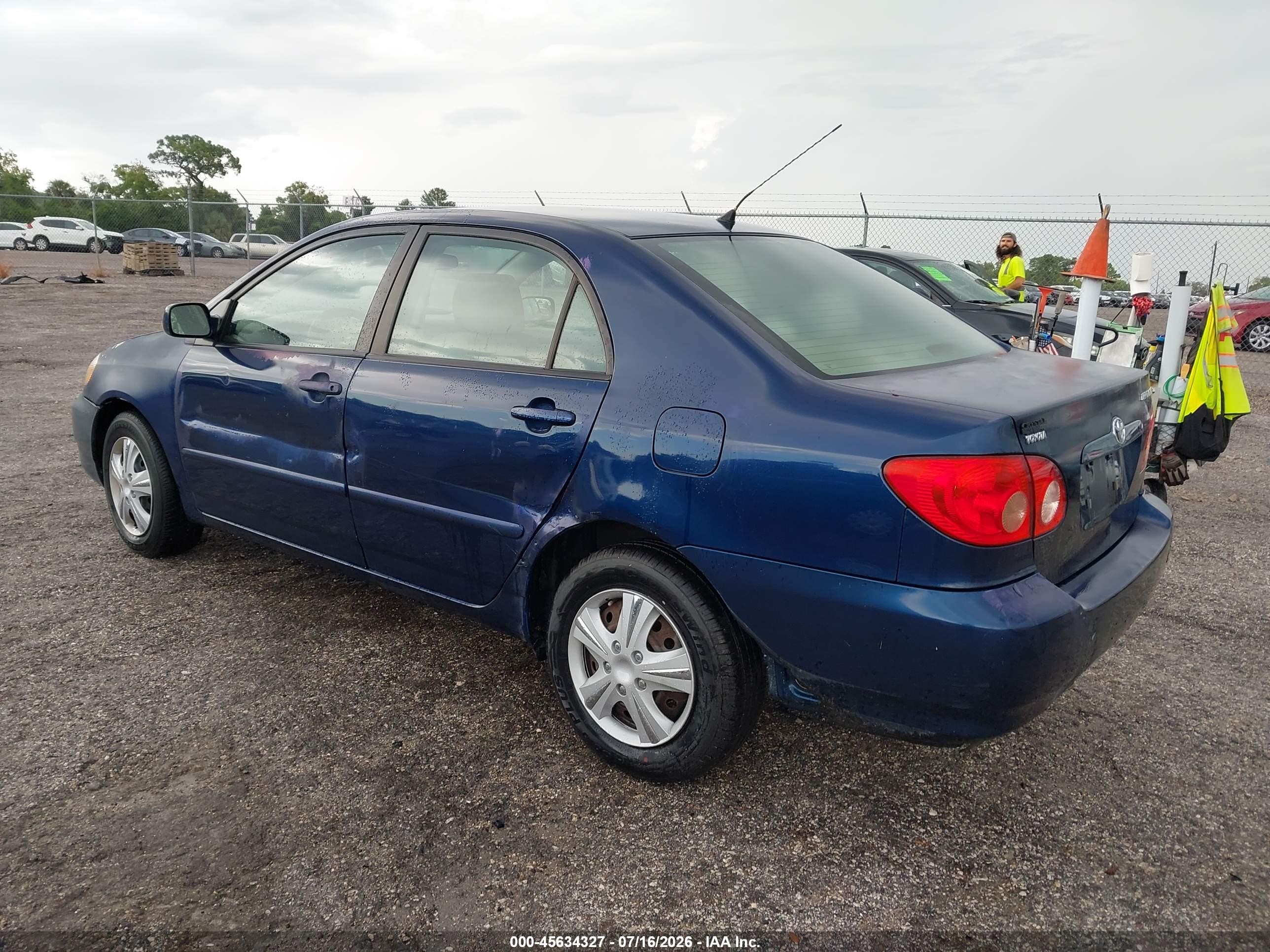 2007 Toyota Corolla Le Blue vin: 2T1BR32E67C814176