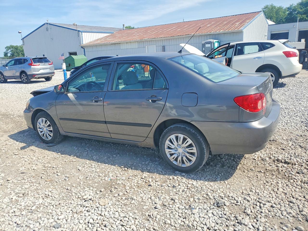 2007 Toyota Corolla Ce Gray vin: 2T1BR32E67C815716