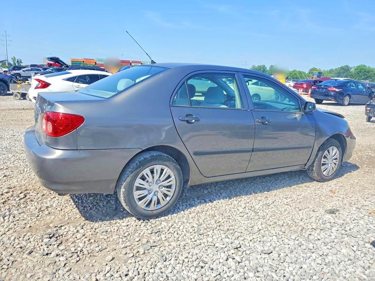 2007 Toyota Corolla Ce Gray vin: 2T1BR32E67C815716