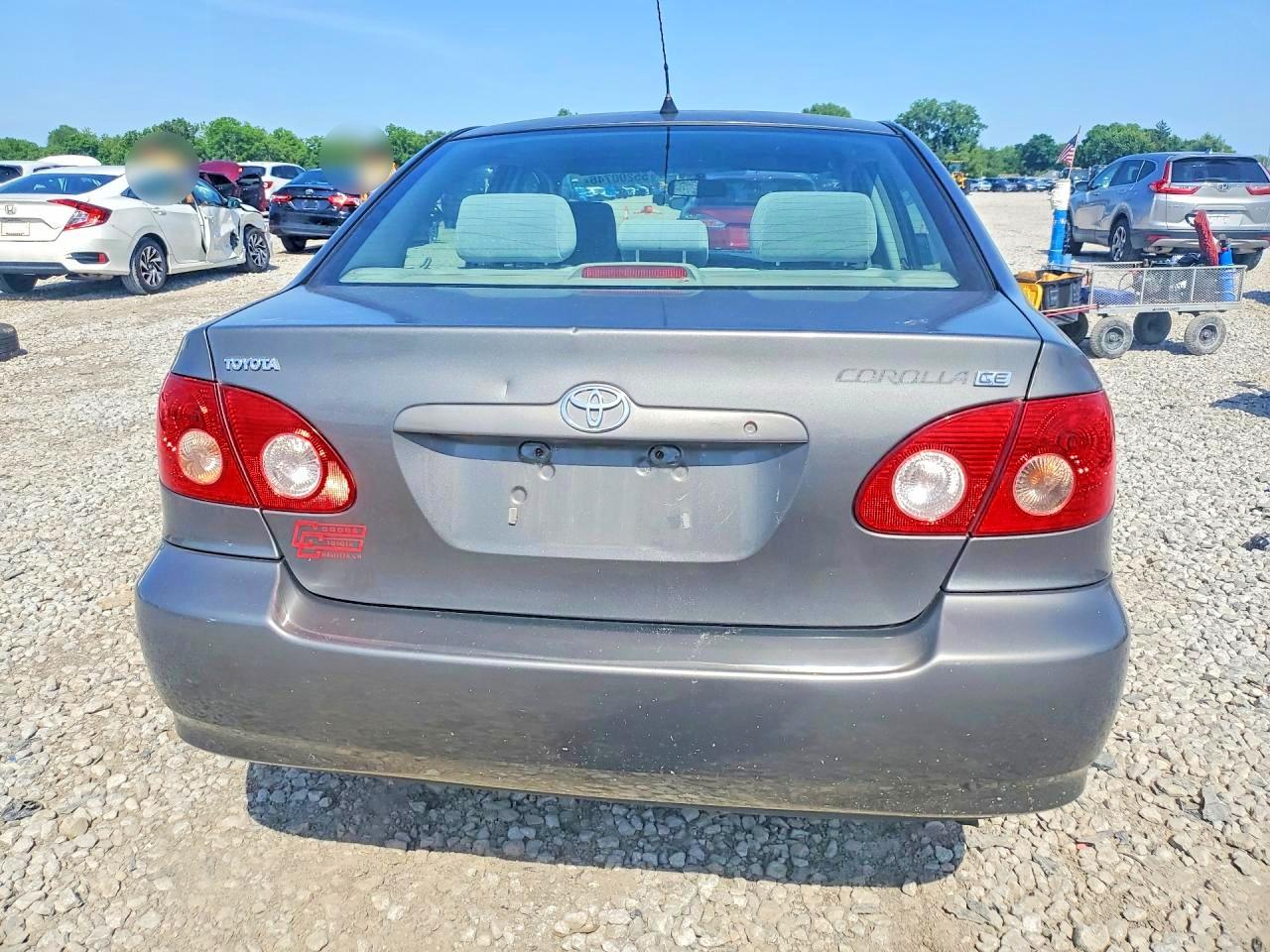 2007 Toyota Corolla Ce Gray vin: 2T1BR32E67C815716