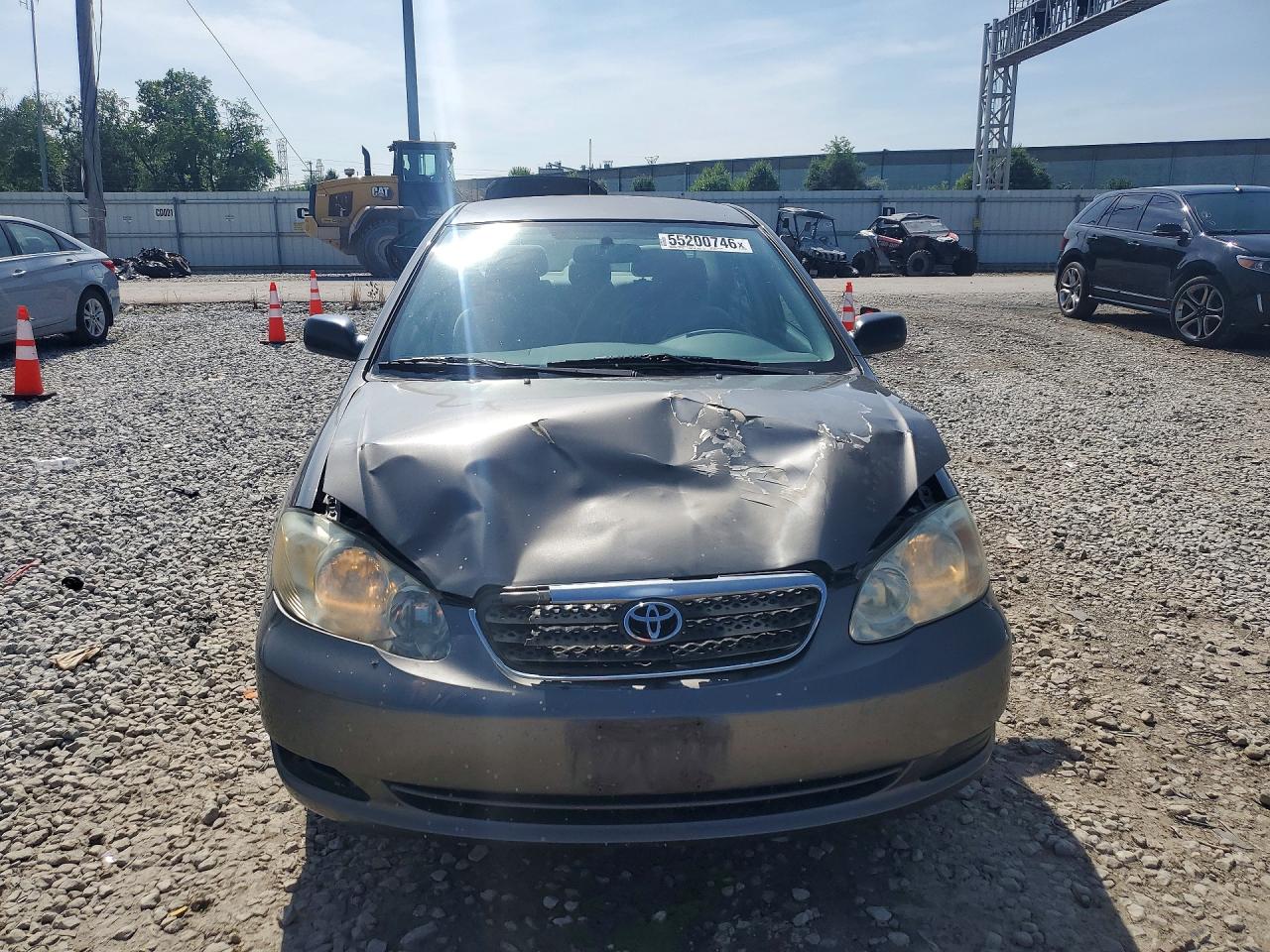 2007 Toyota Corolla Ce Gray vin: 2T1BR32E67C815716