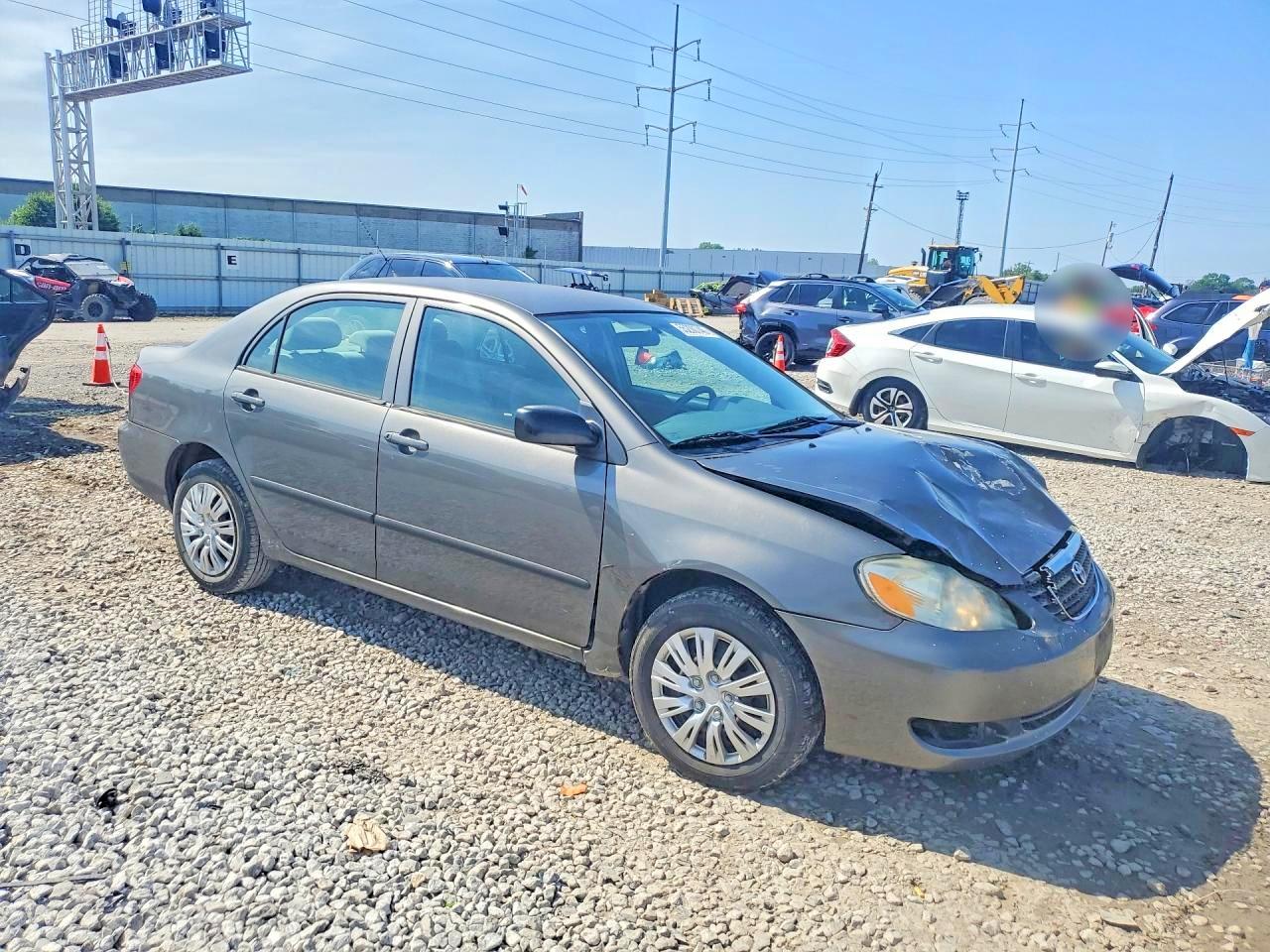 2007 Toyota Corolla Ce Gray vin: 2T1BR32E67C815716