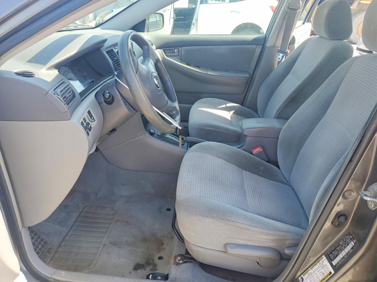 2007 Toyota Corolla Ce Gray vin: 2T1BR32E67C815716