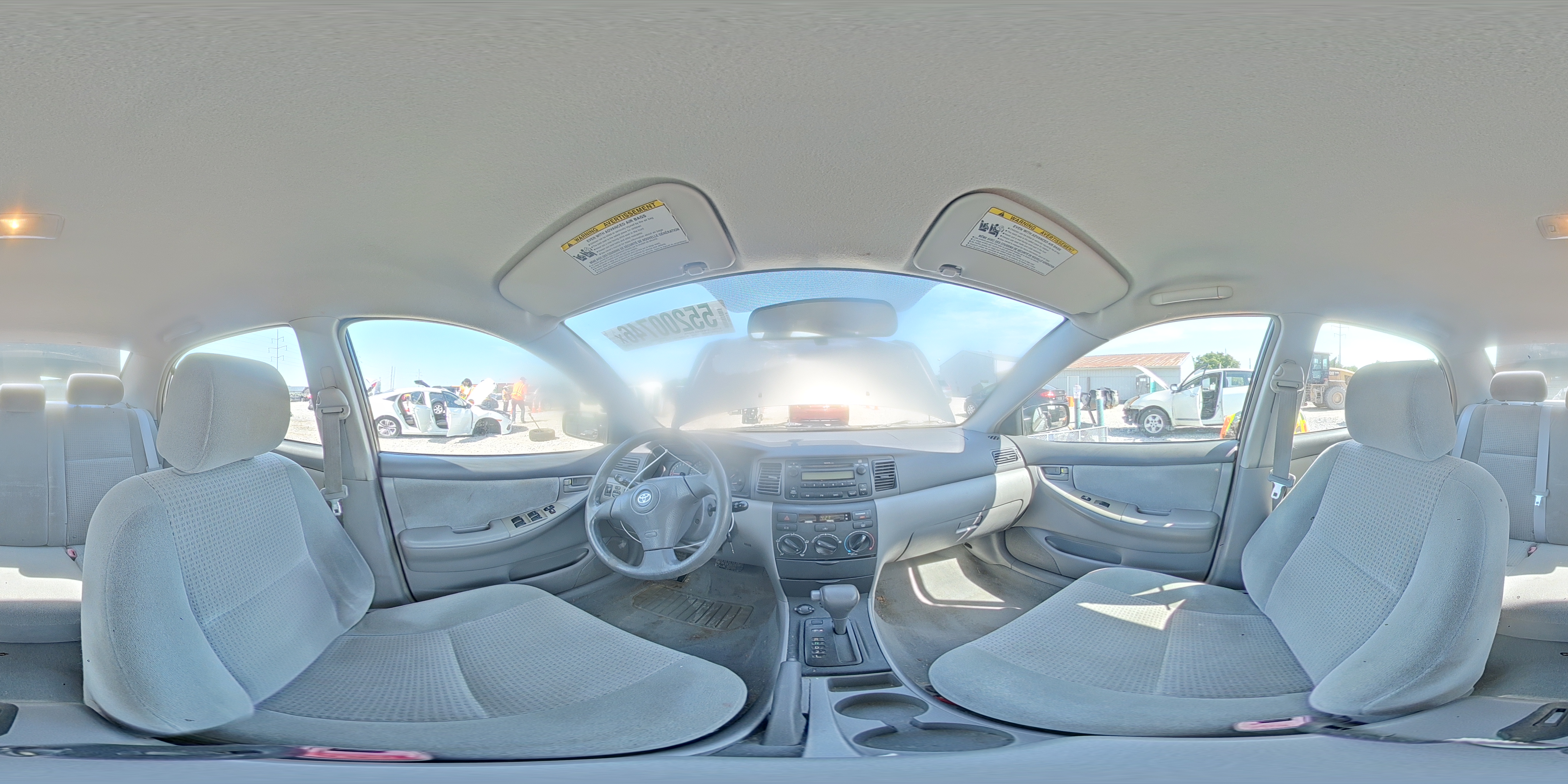 2007 Toyota Corolla Ce Gray vin: 2T1BR32E67C815716