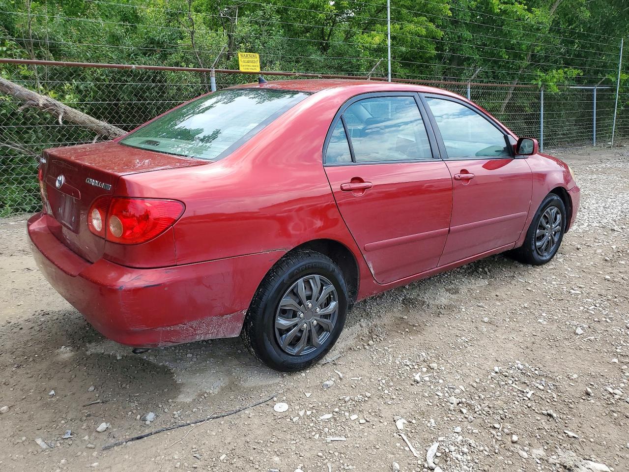 2007 Toyota Corolla Le Red vin: 2T1BR32E67C846237