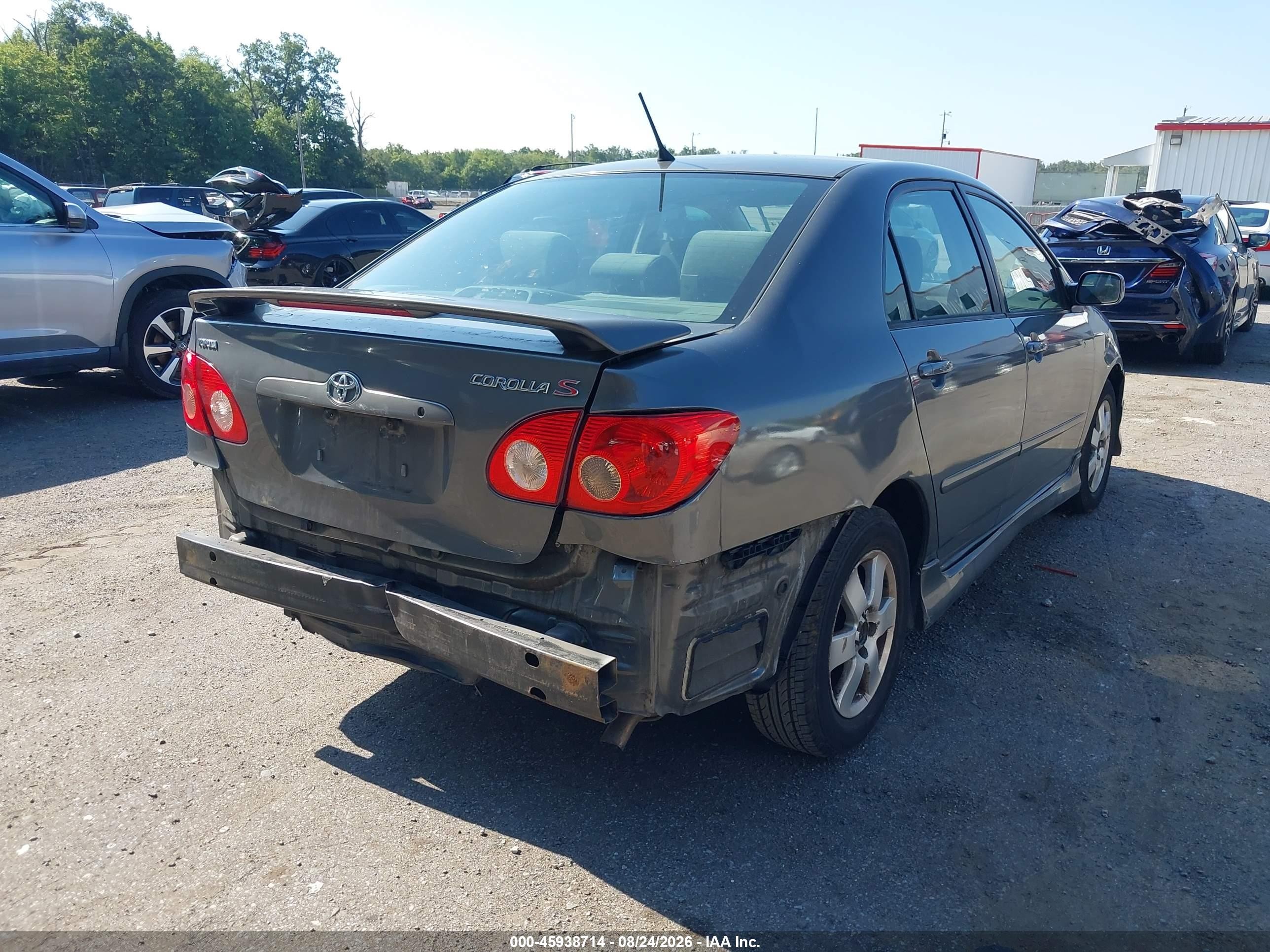 2007 Toyota Corolla S Gray vin: 2T1BR32E67C850286