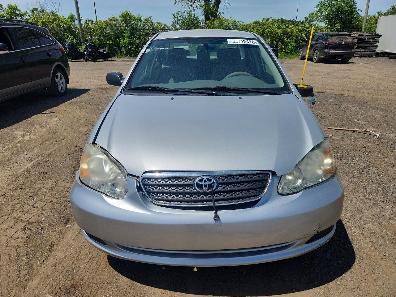2008 Toyota Corolla Ce Silver vin: 2T1BR32E68C865632