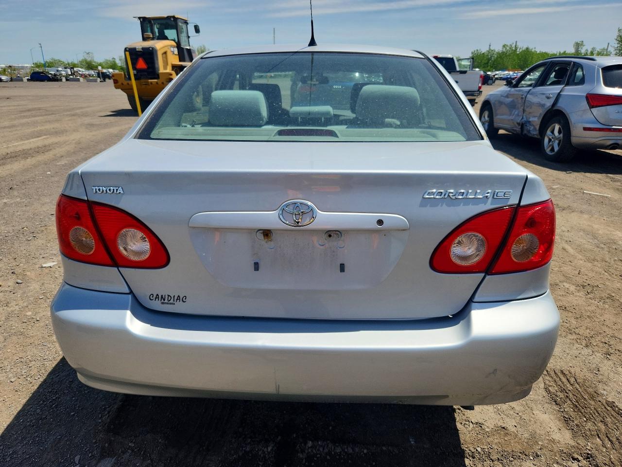 2008 Toyota Corolla Ce Silver vin: 2T1BR32E68C865632