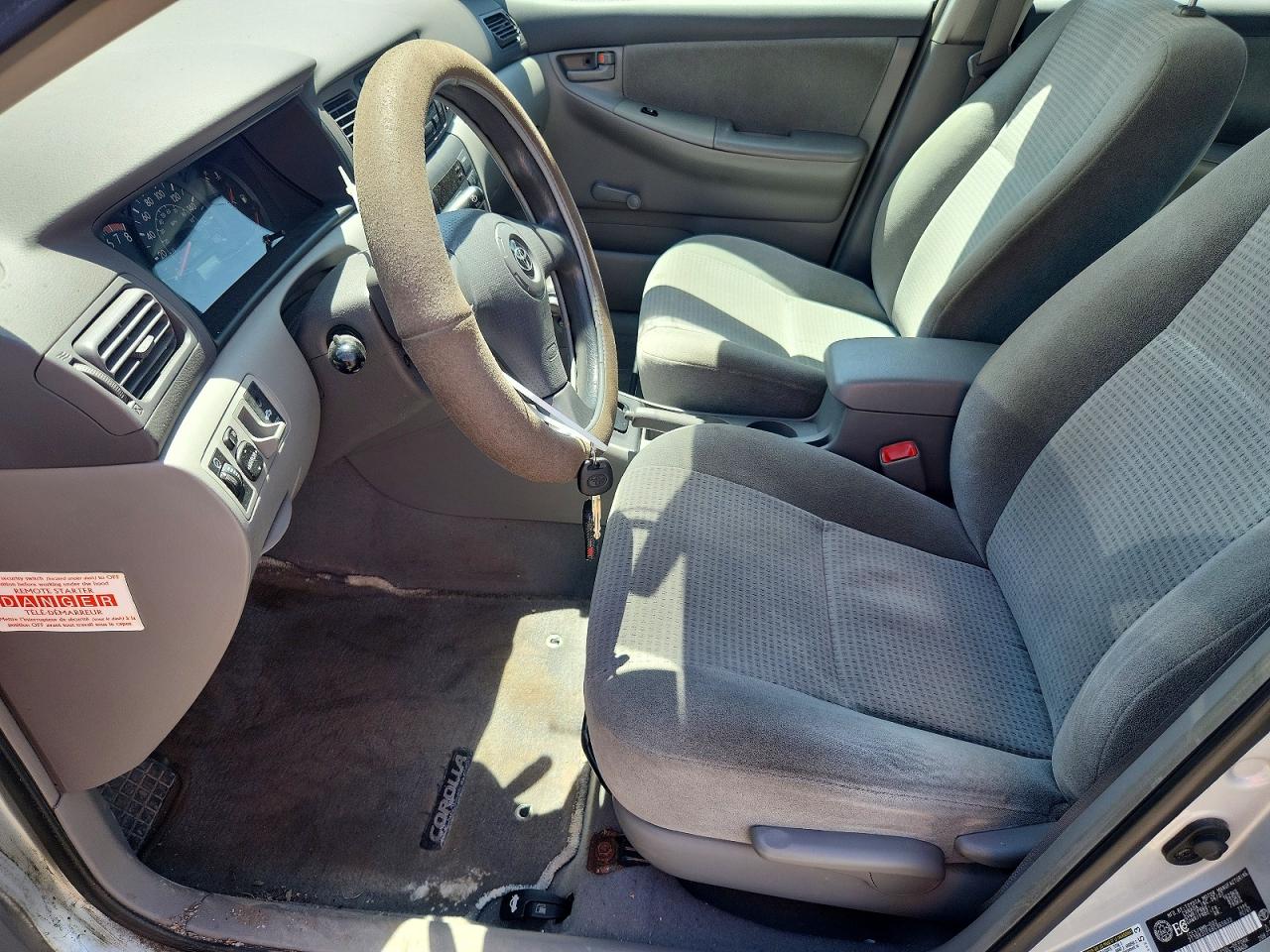2008 Toyota Corolla Ce Silver vin: 2T1BR32E68C865632